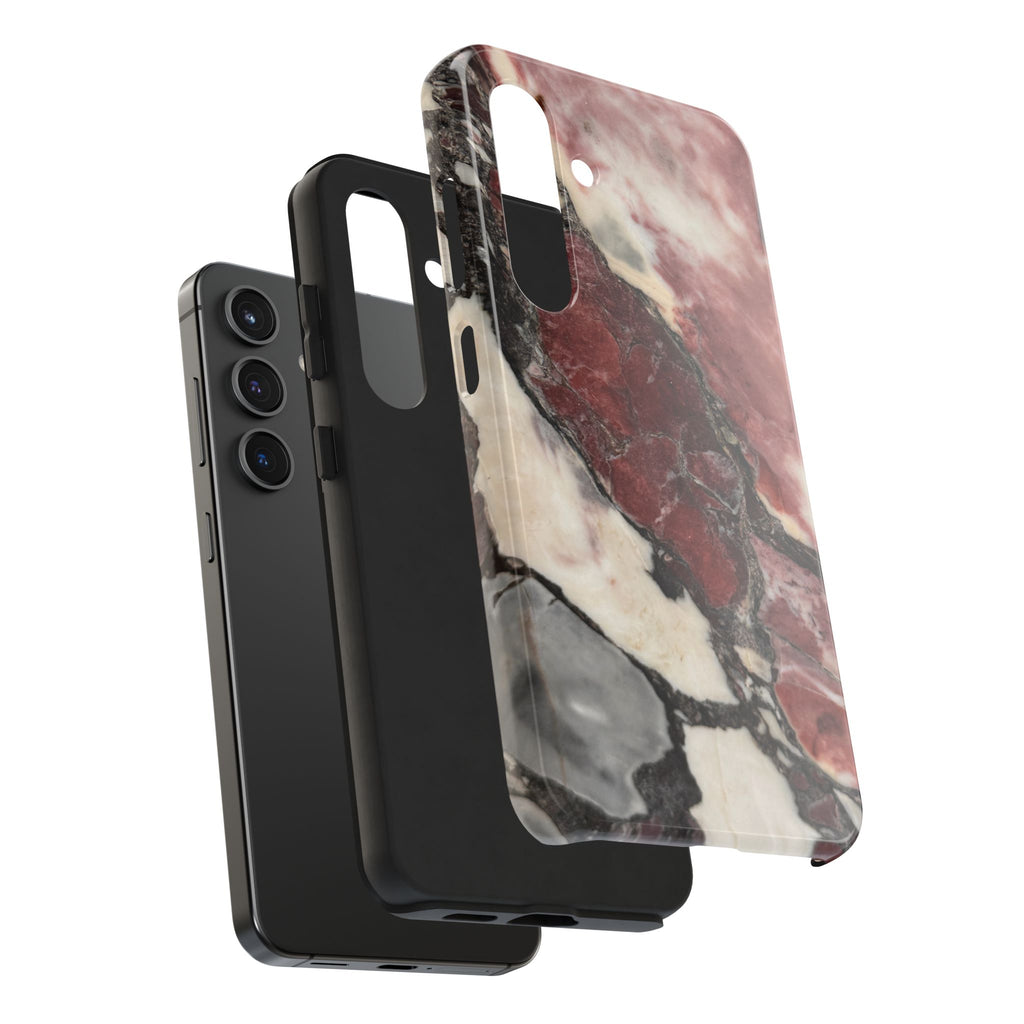 Red Marble Tough Phone Case — Protective Designer Phone Cover