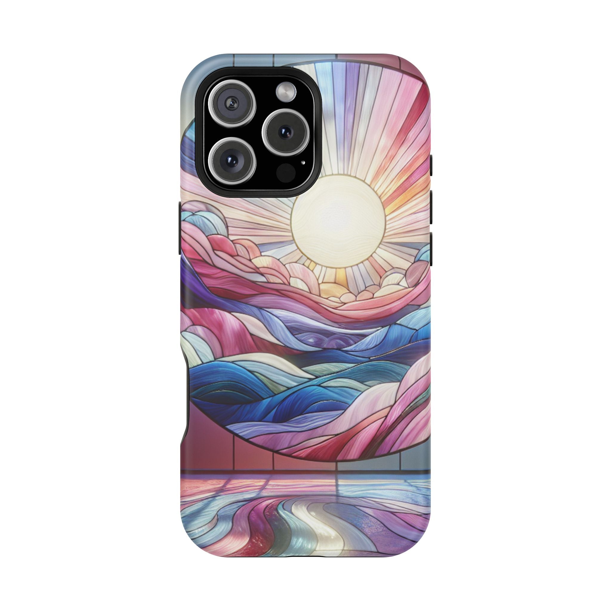 Magnet Tough Cases - Sunrise Stained Glass Design