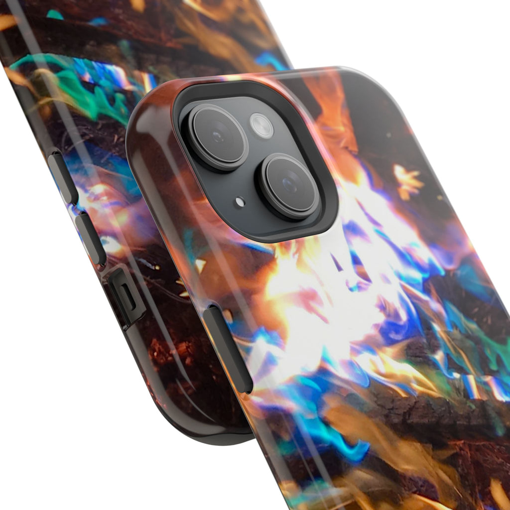 Aurora Flame Phone Case - Magnetic Impact-Resistant iPhone Cover