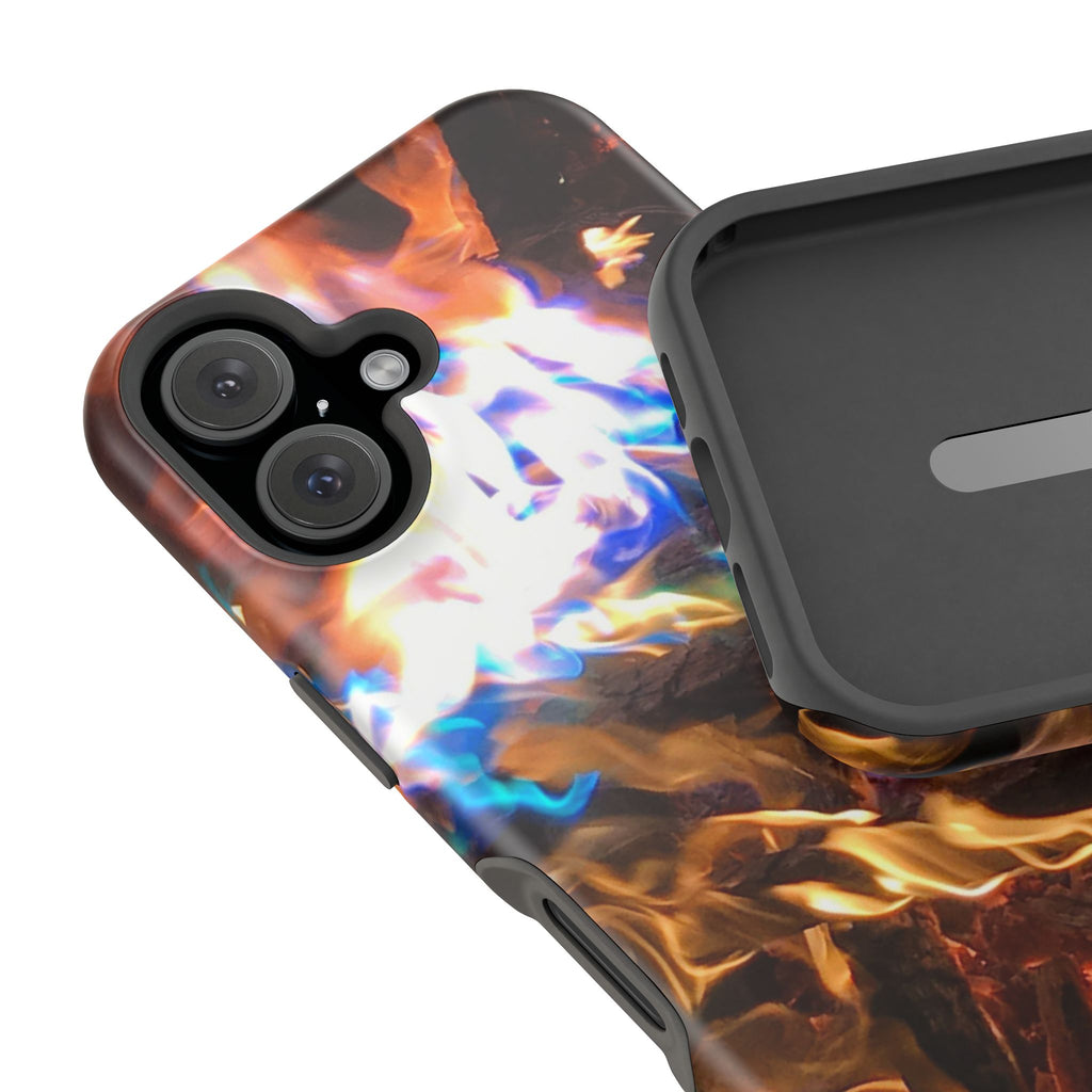 Aurora Flame Phone Case - Magnetic Impact-Resistant iPhone Cover