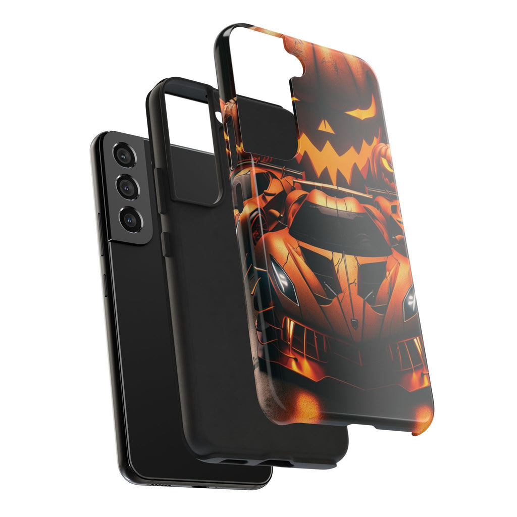 Halloween Supercar Tough Phone Case — Pumpkin Jack-O'-Lantern Design