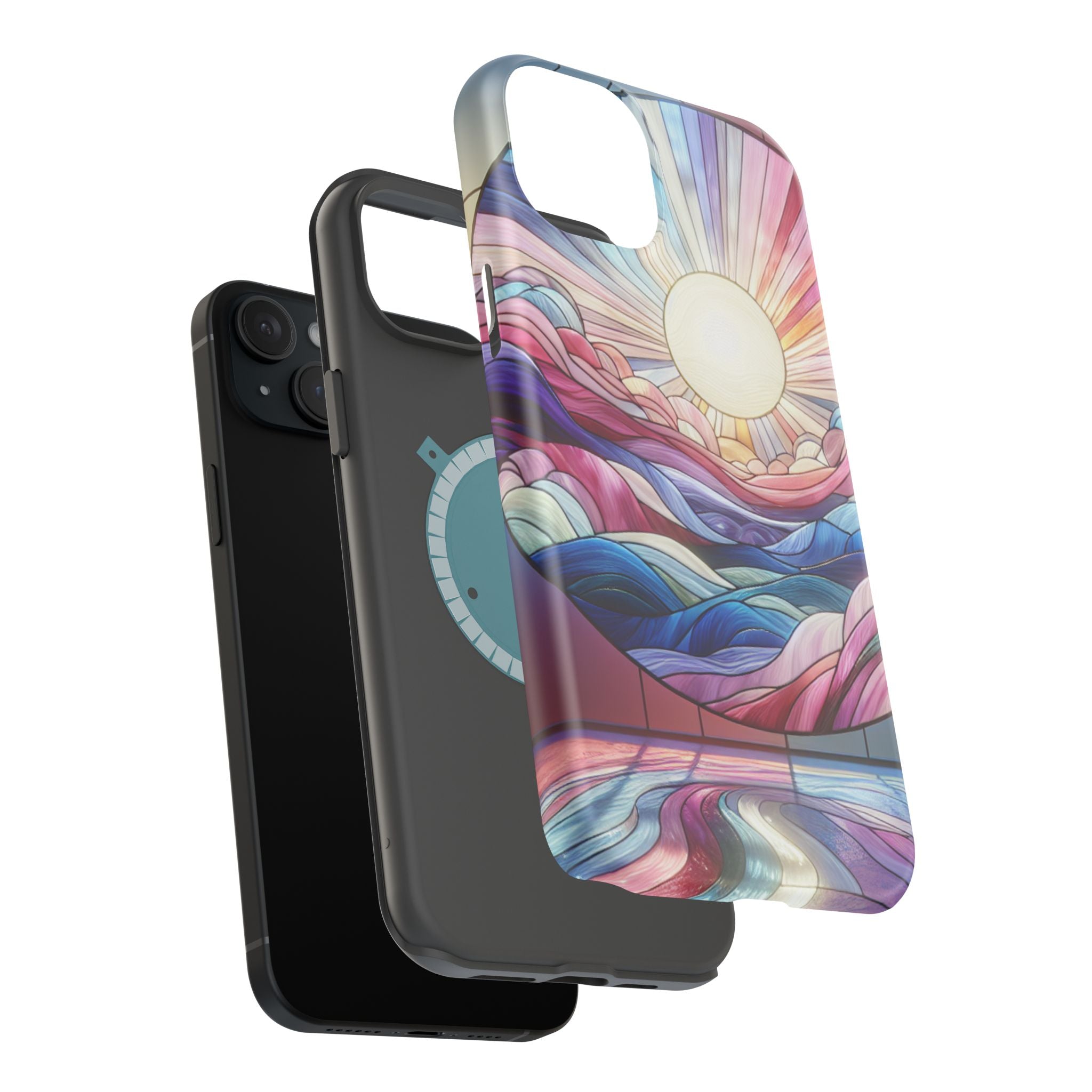 Magnet Tough Cases - Sunrise Stained Glass Design