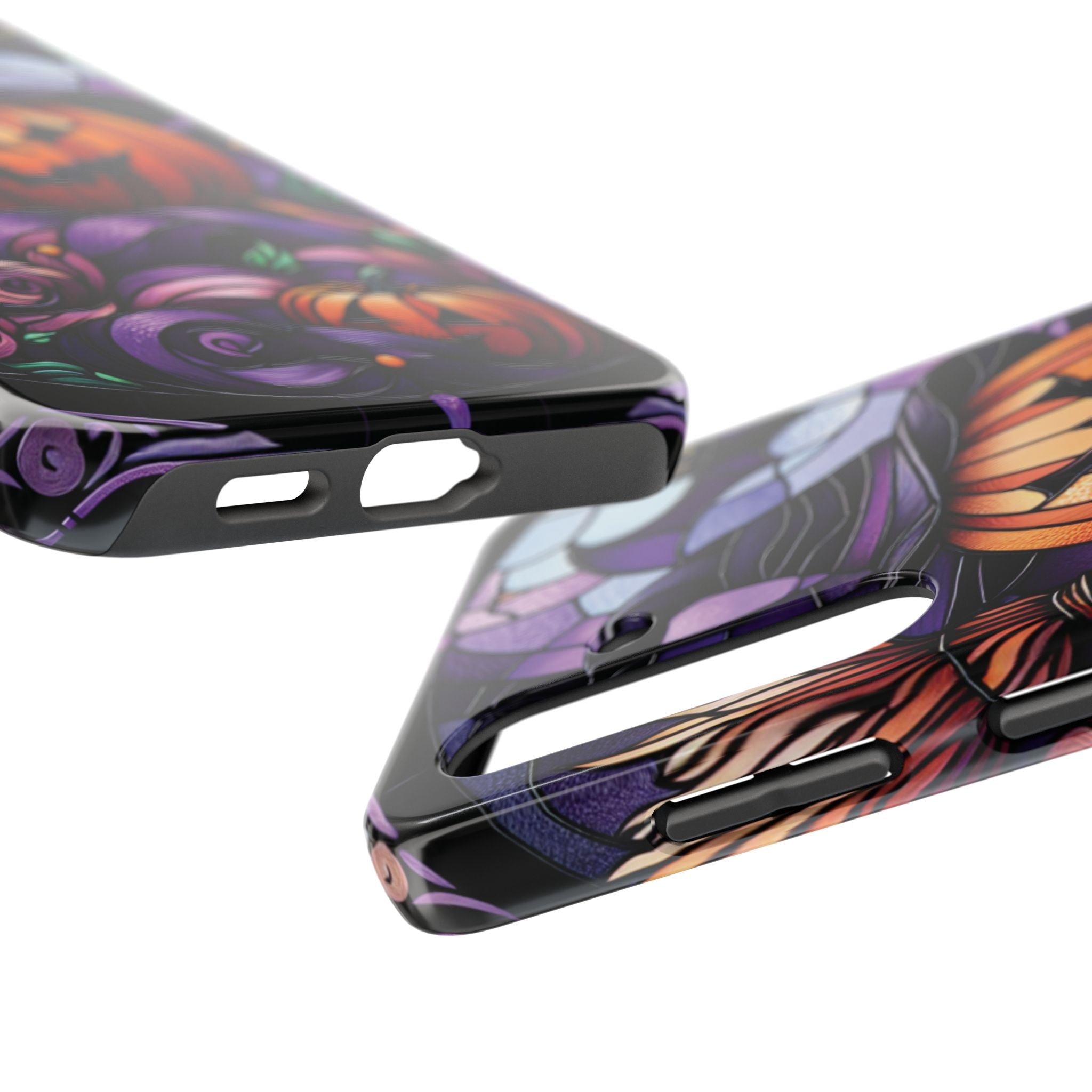 Halloween Jack-O'-Lantern Tough Phone Case — Spooky Pumpkin Witch Hat Design