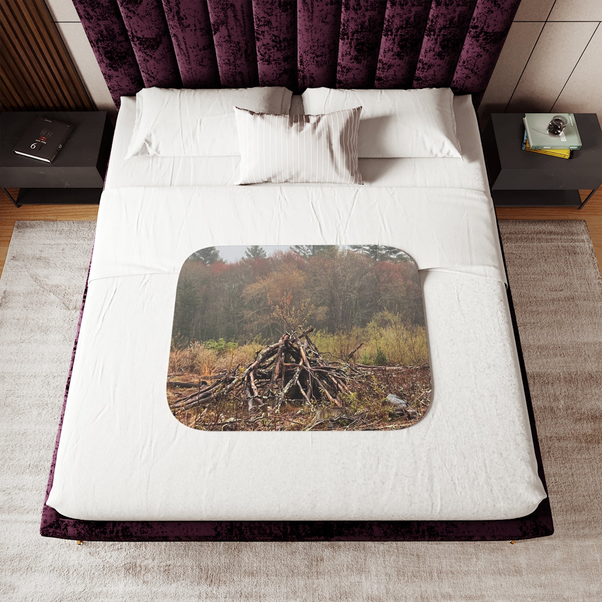 A Hunters delight! Blending into your Suroundings - Sherpa Blanket, Two Colors