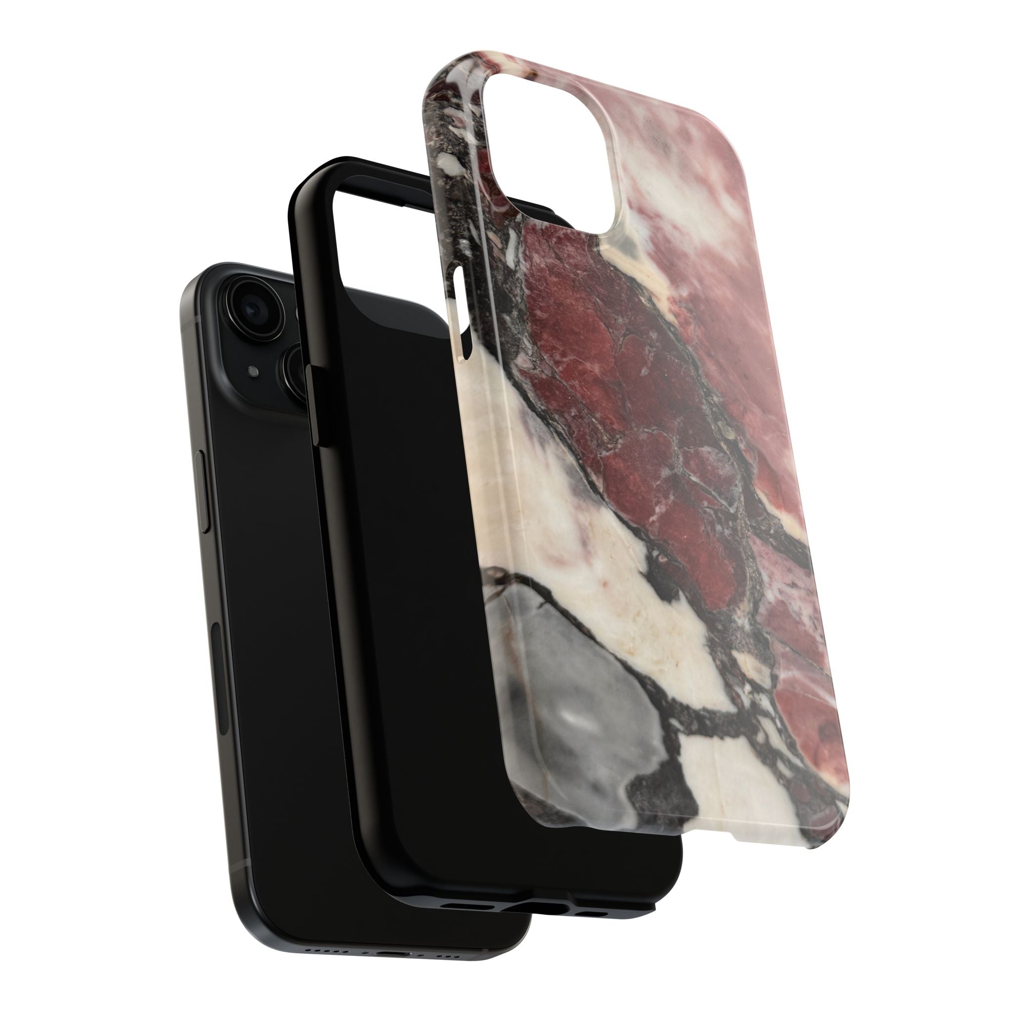 Red Marble Tough Phone Case — Protective Designer Phone Cover