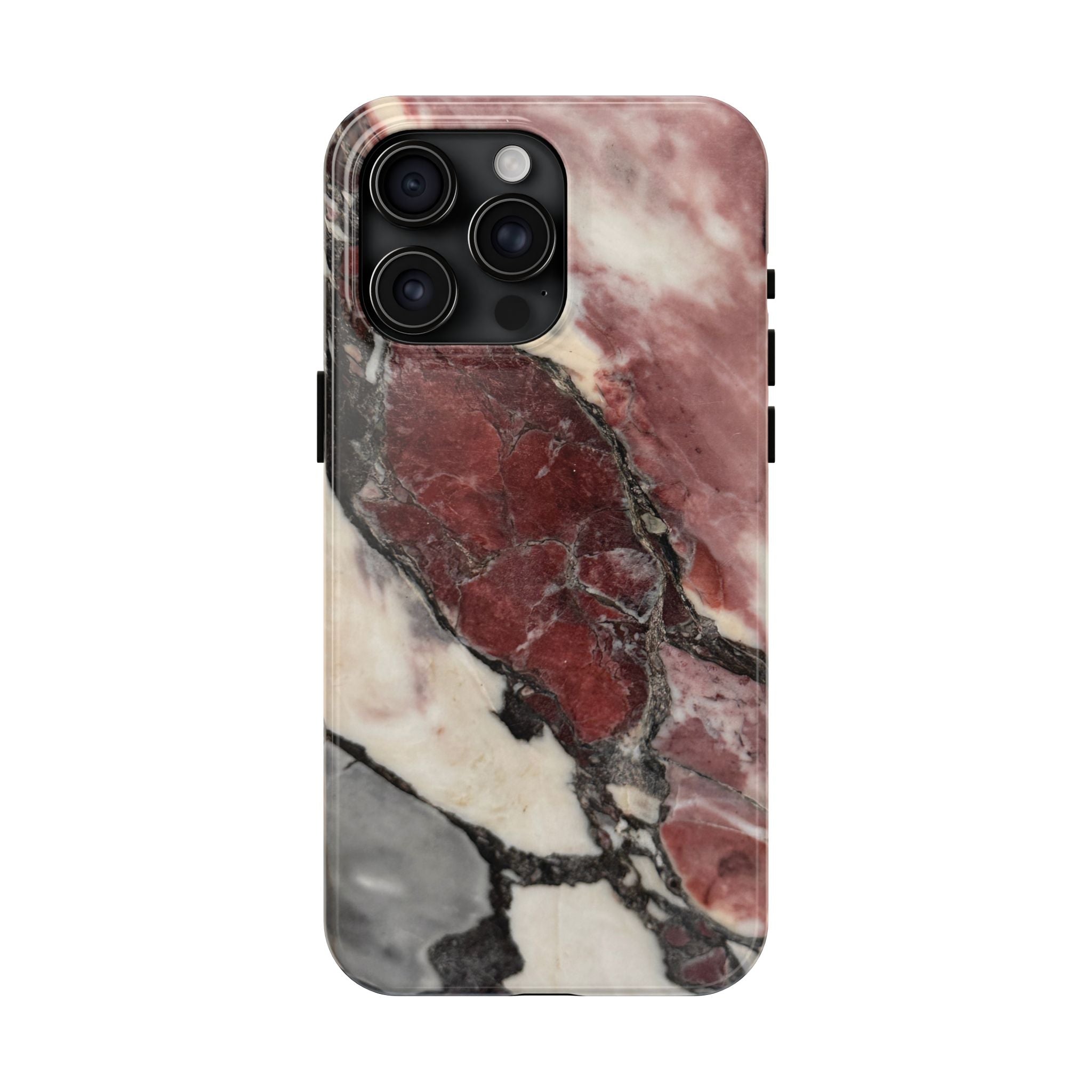 Red Marble Tough Phone Case — Protective Designer Phone Cover