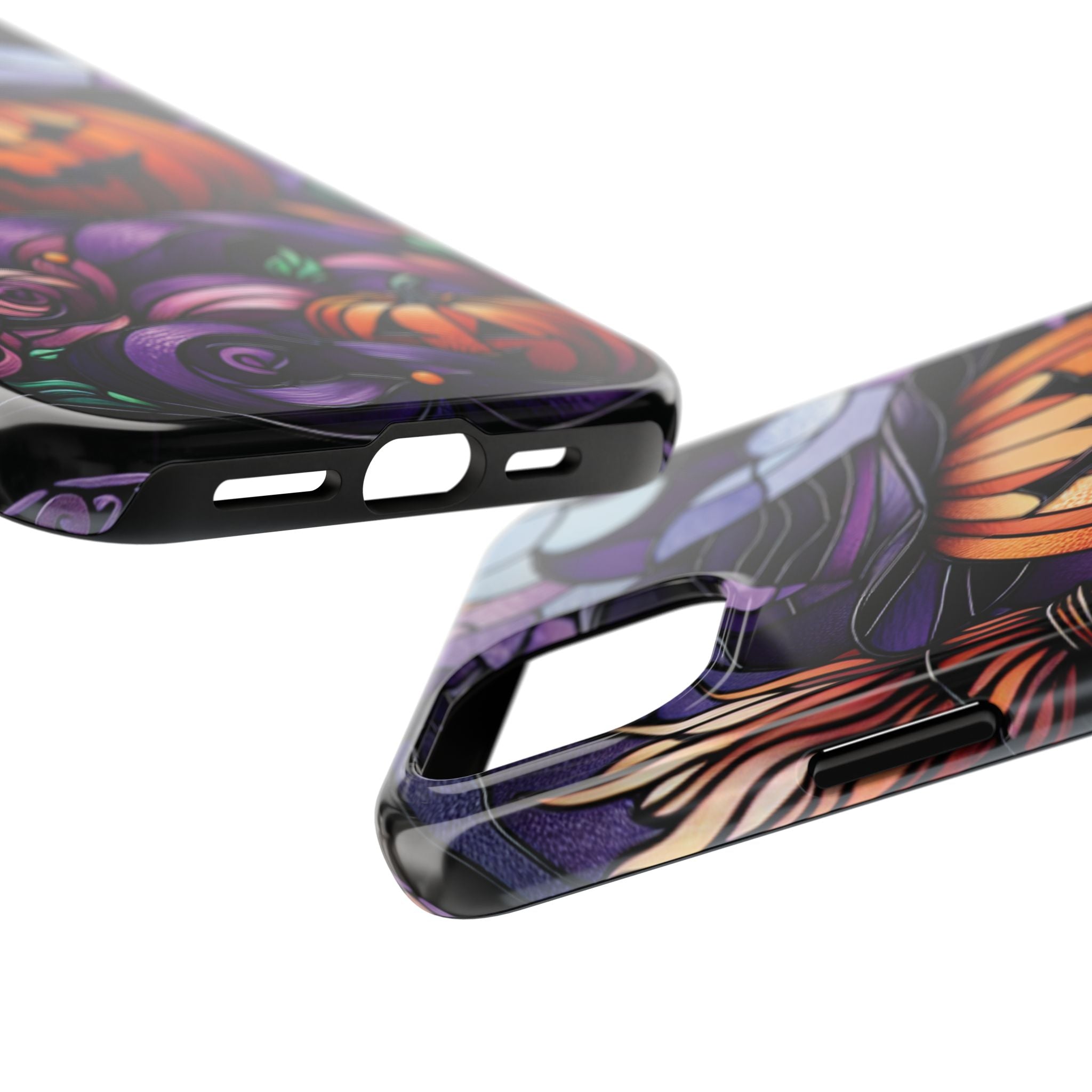 Halloween Jack-O'-Lantern Tough Phone Case — Spooky Pumpkin Witch Hat Design