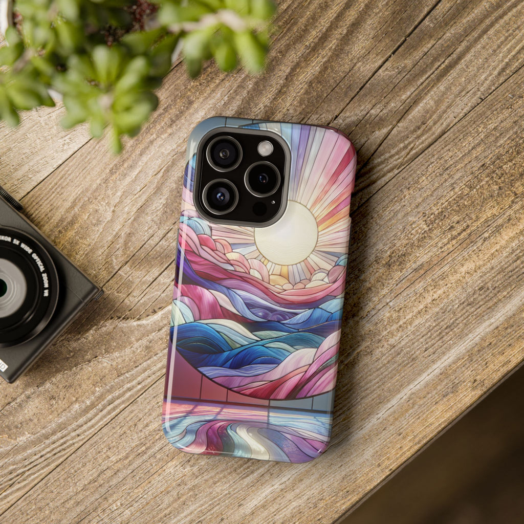 Magnet Tough Cases - Sunrise Stained Glass Design