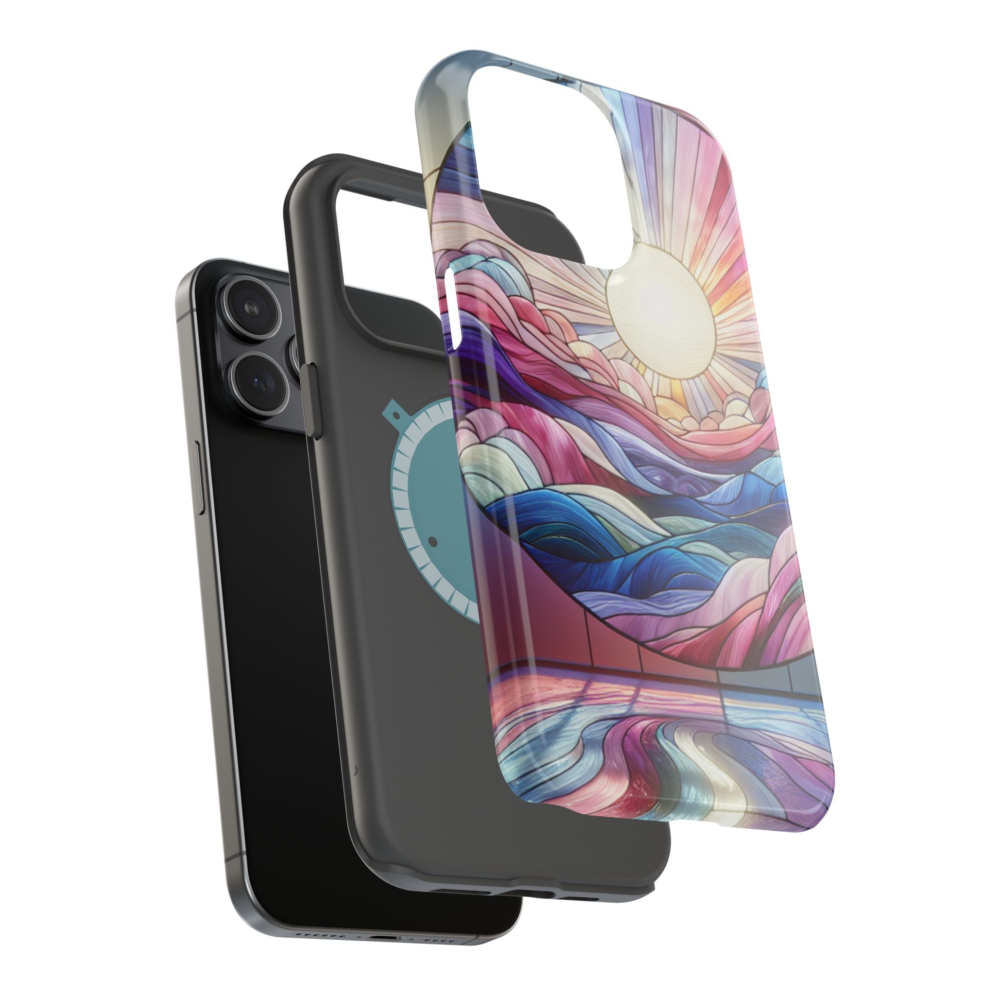 Magnet Tough Cases - Sunrise Stained Glass Design