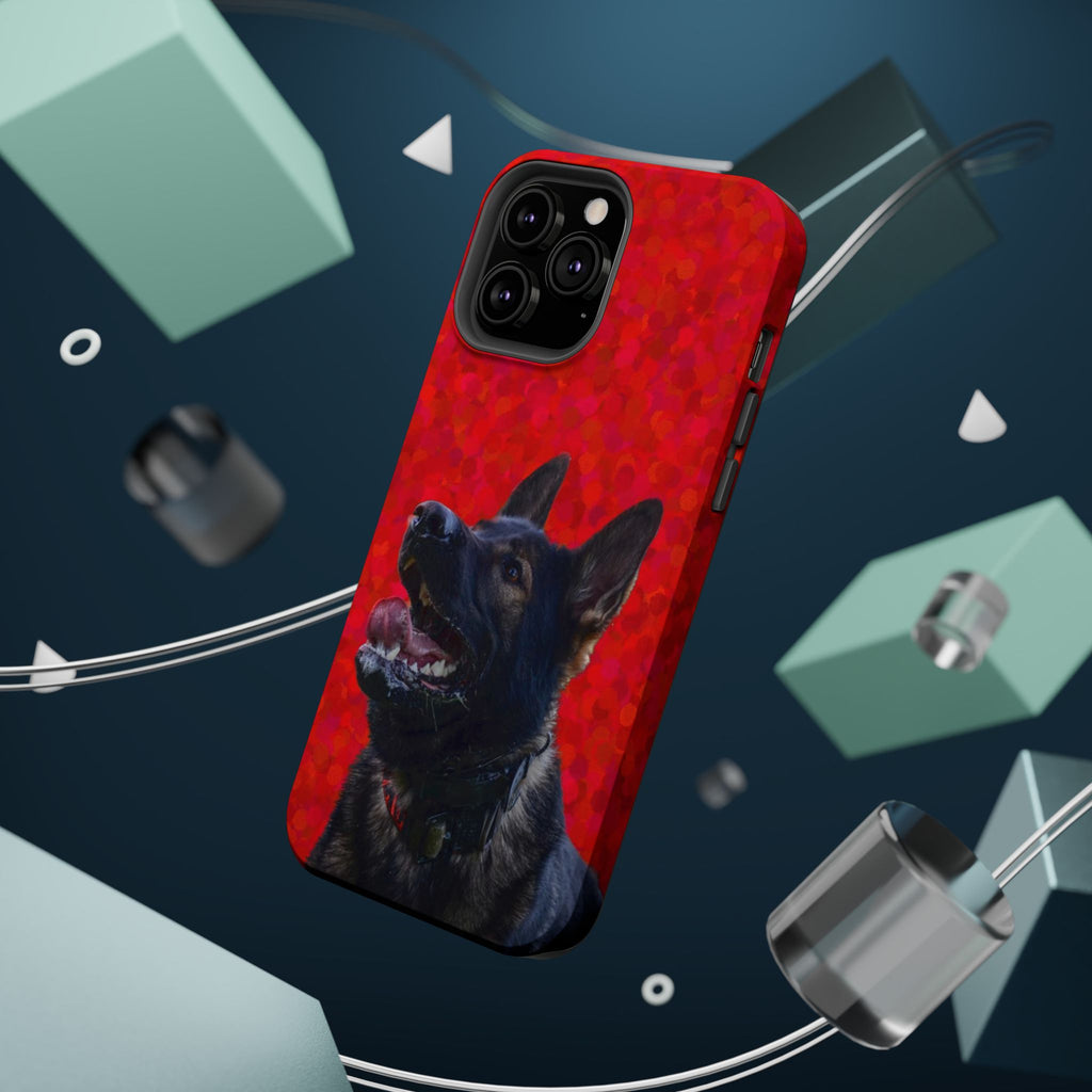 German Shepherd Portrait Magnetic Impact-Resistant Phone Case