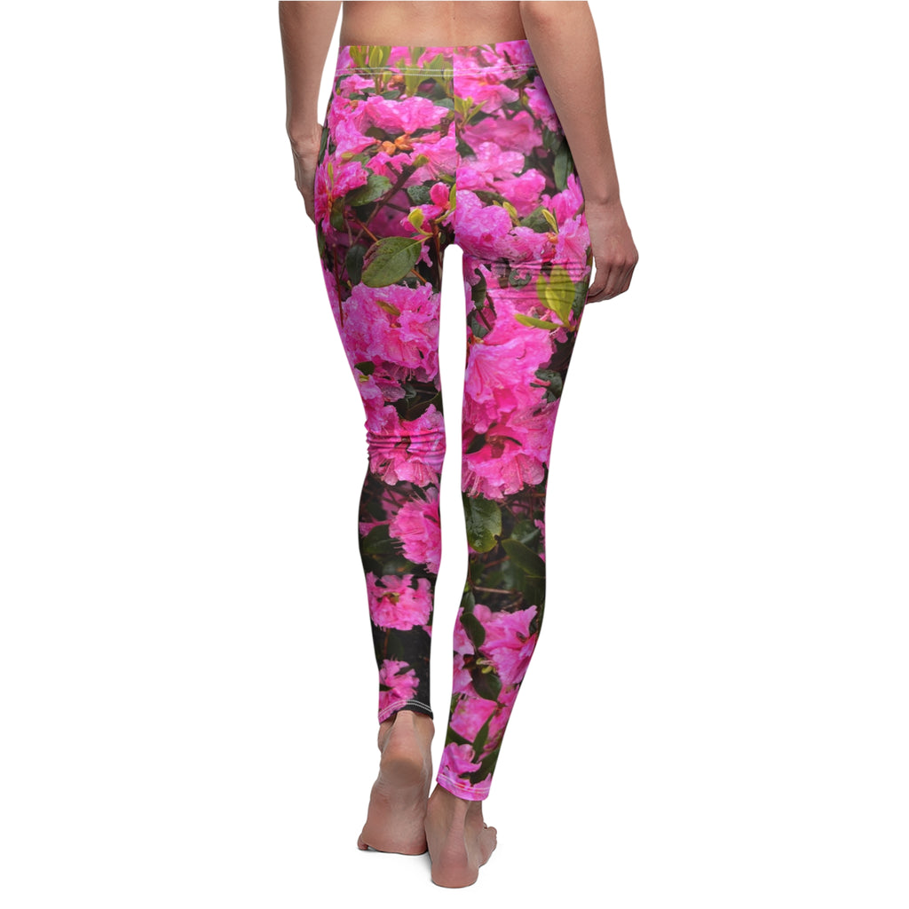 Floral Pink Azalea All-Over Print Leggings