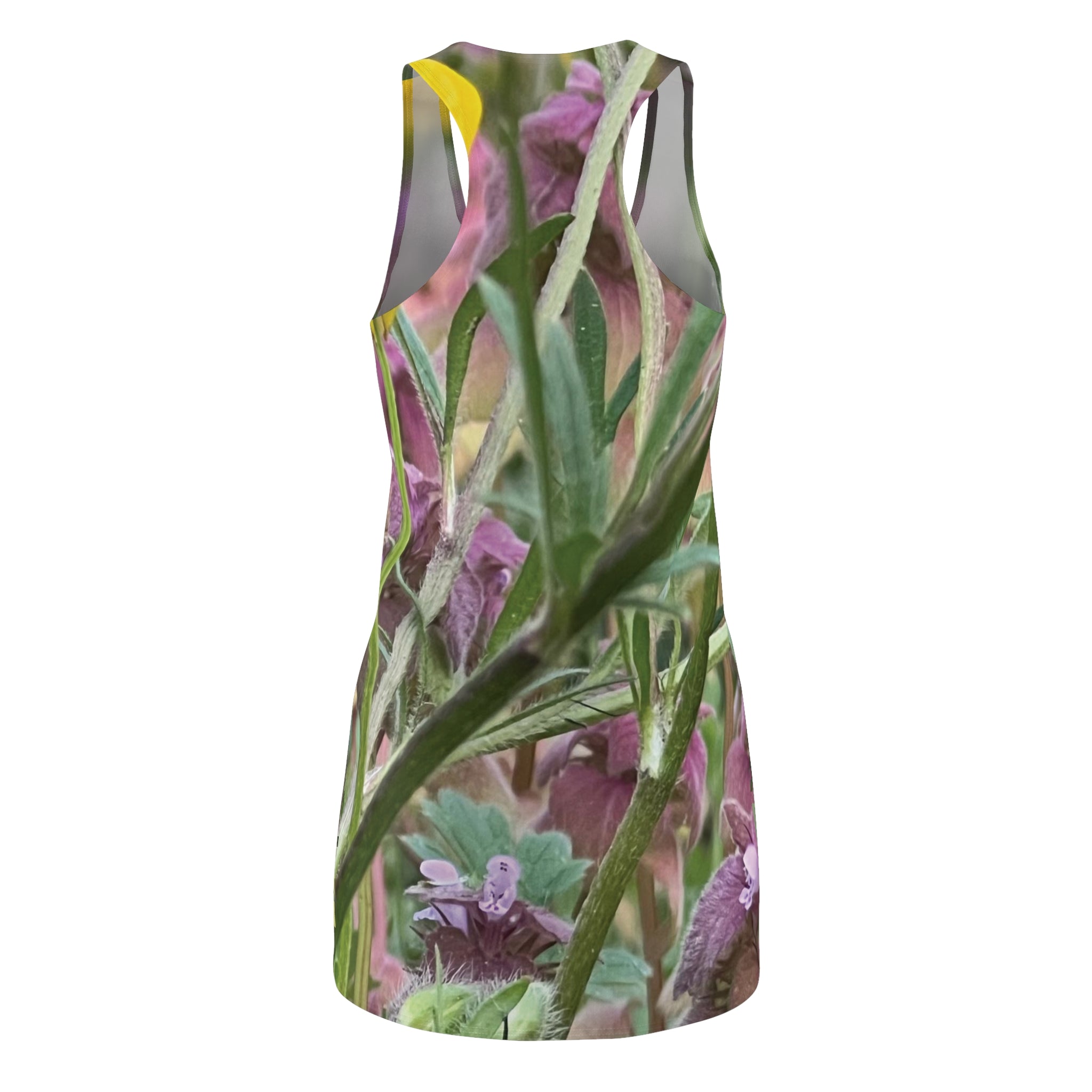 Floral Meadow Racerback Dress — All-Over Print Botanical Summer Dress