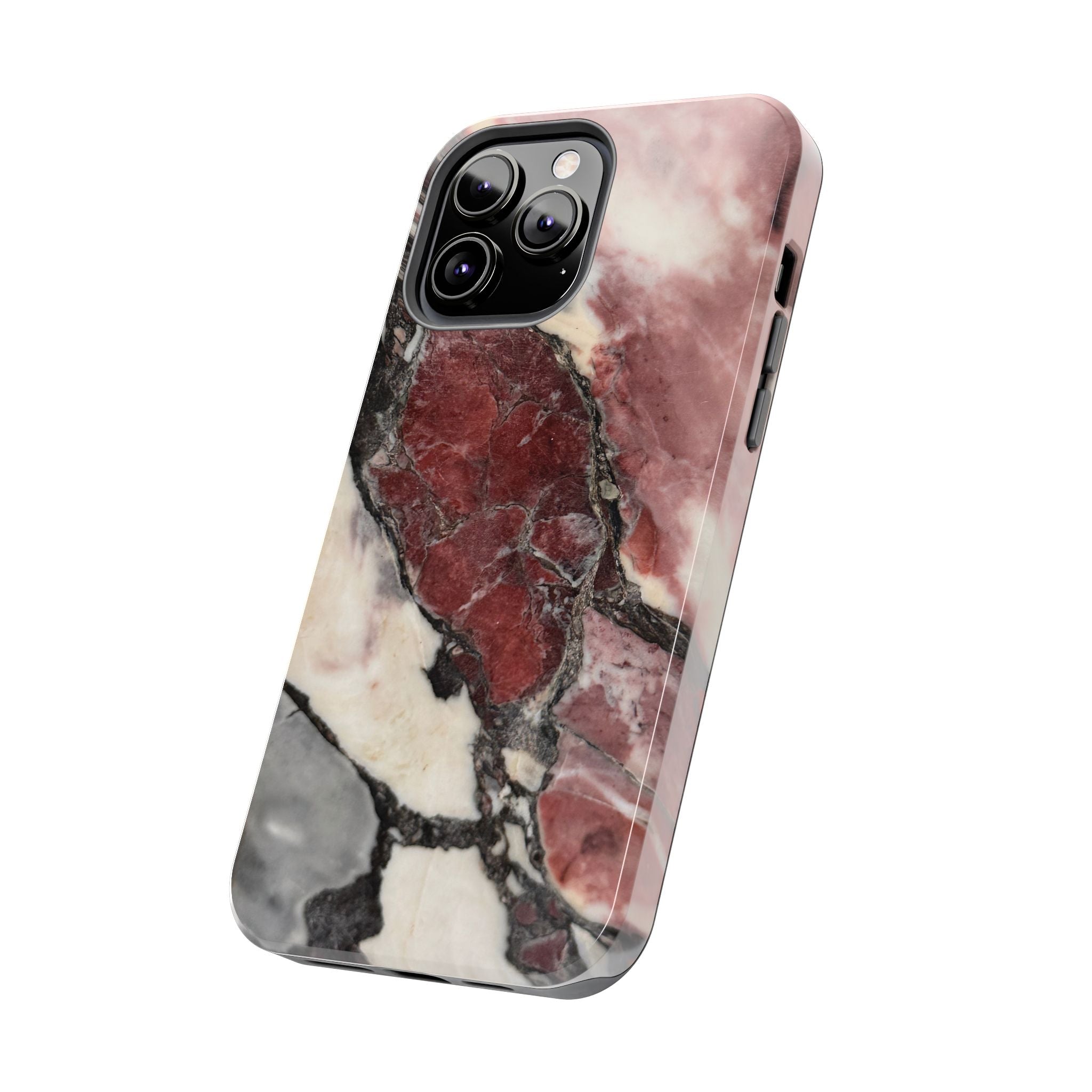Red Marble Tough Phone Case — Protective Designer Phone Cover
