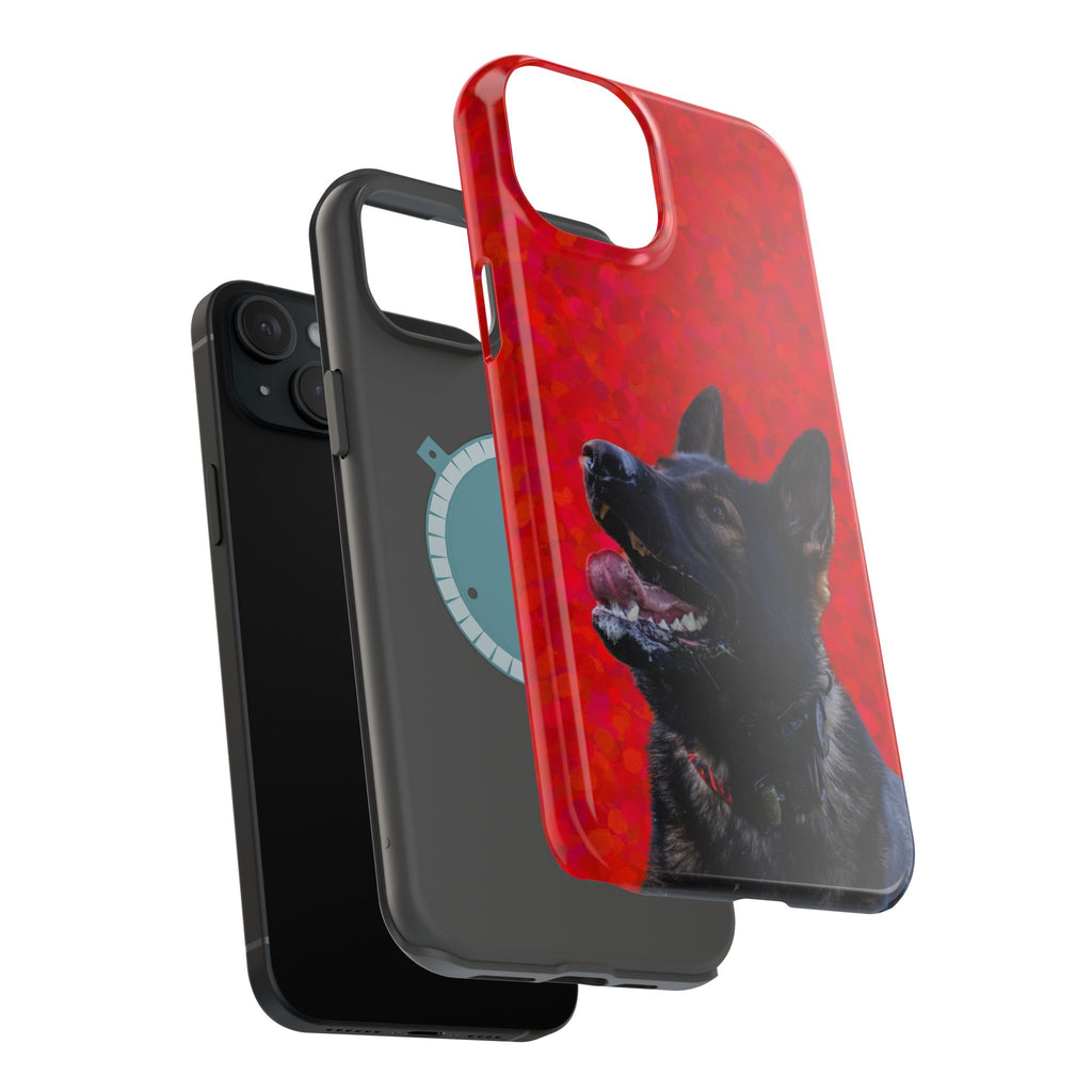 German Shepherd Portrait Magnetic Impact-Resistant Phone Case