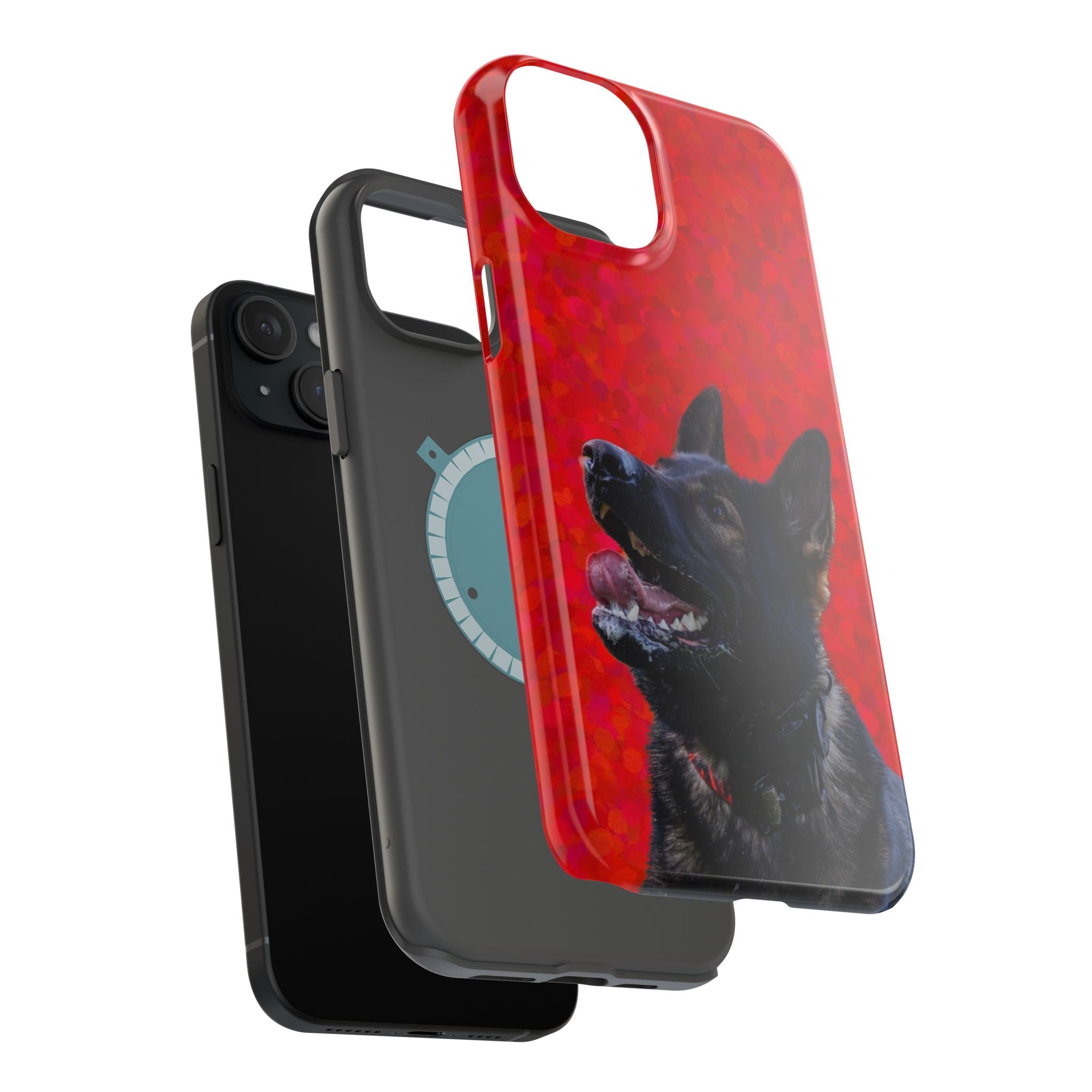 German Shepherd Portrait Magnetic Impact-Resistant Phone Case