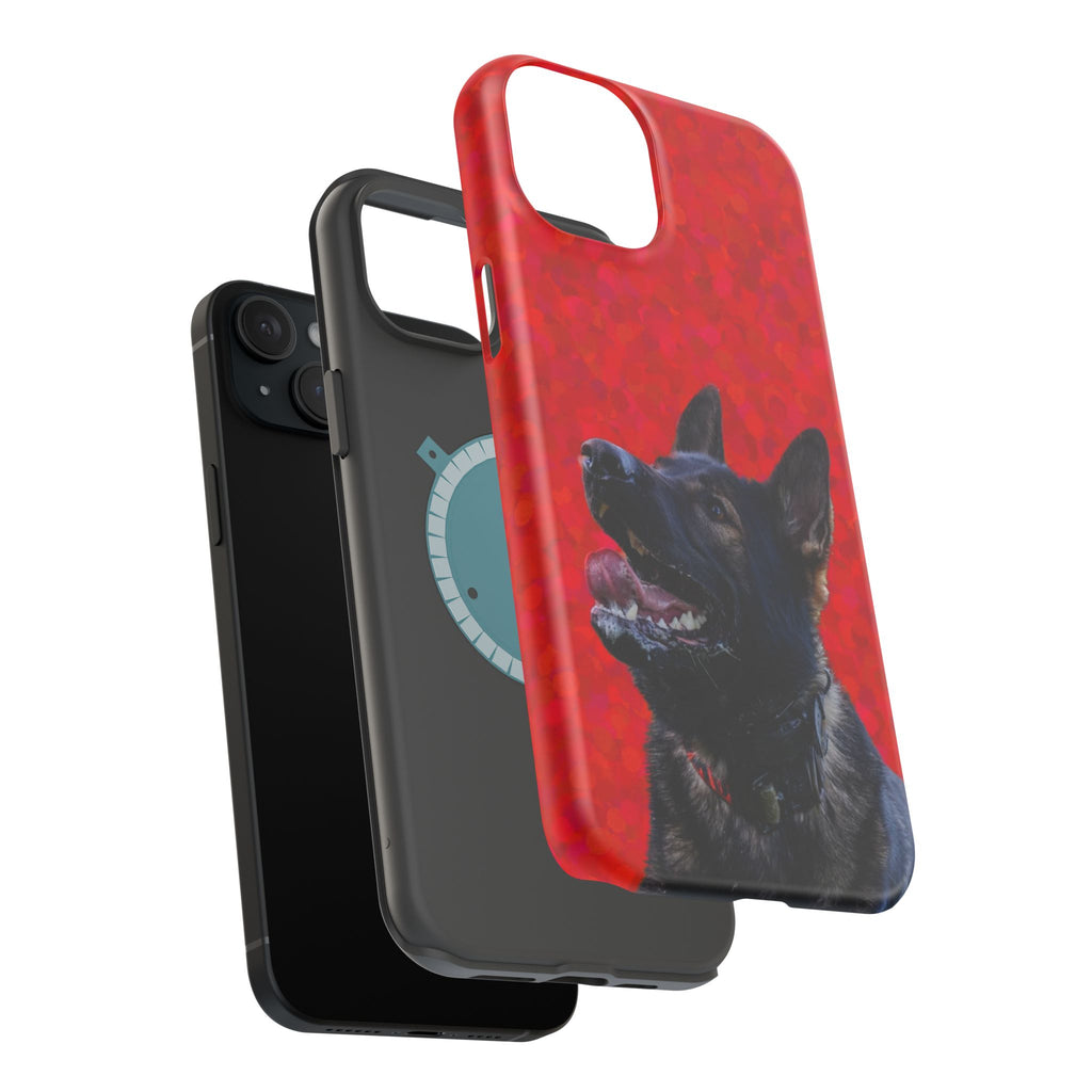 German Shepherd Portrait Magnetic Impact-Resistant Phone Case