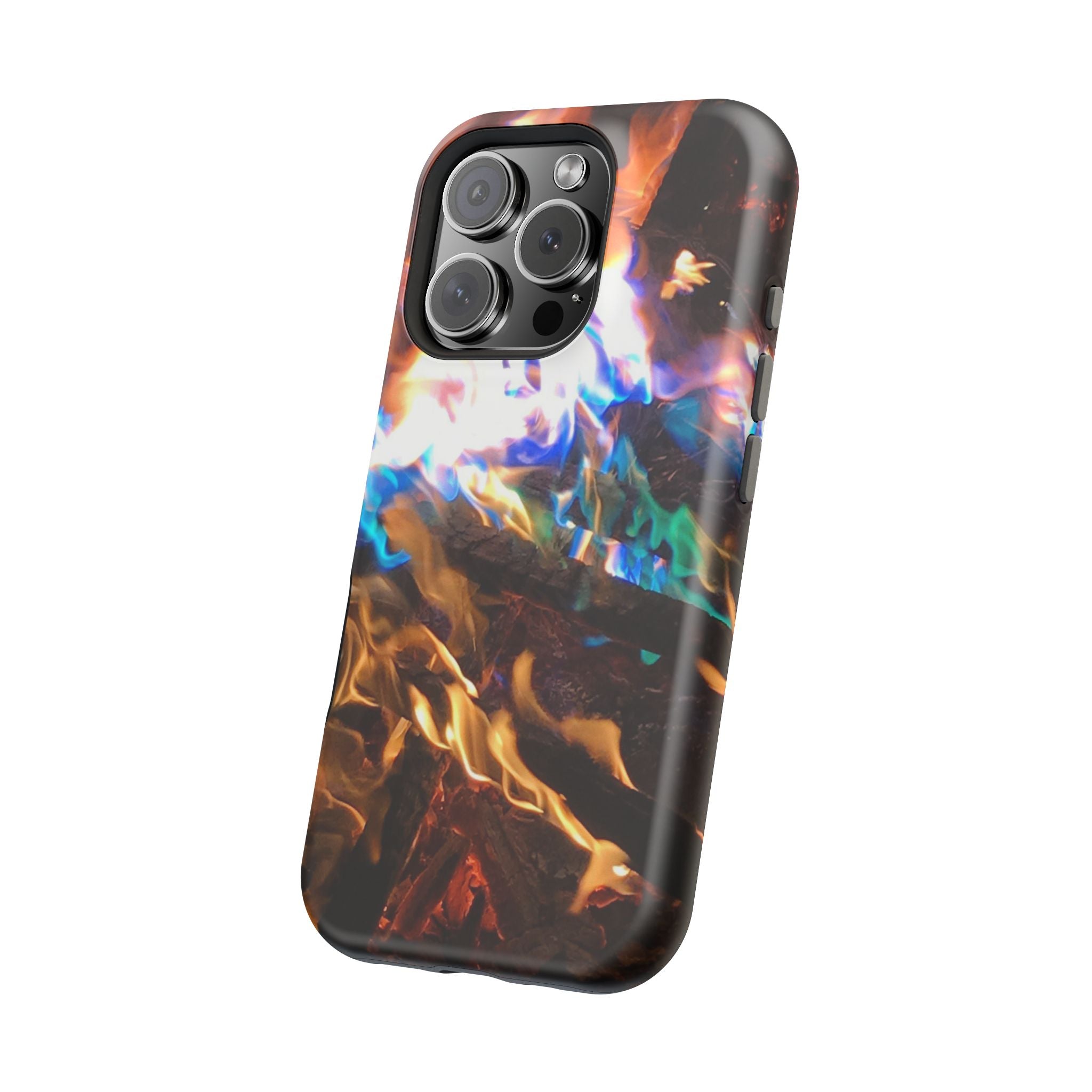 Aurora Flame Phone Case - Magnetic Impact-Resistant iPhone Cover