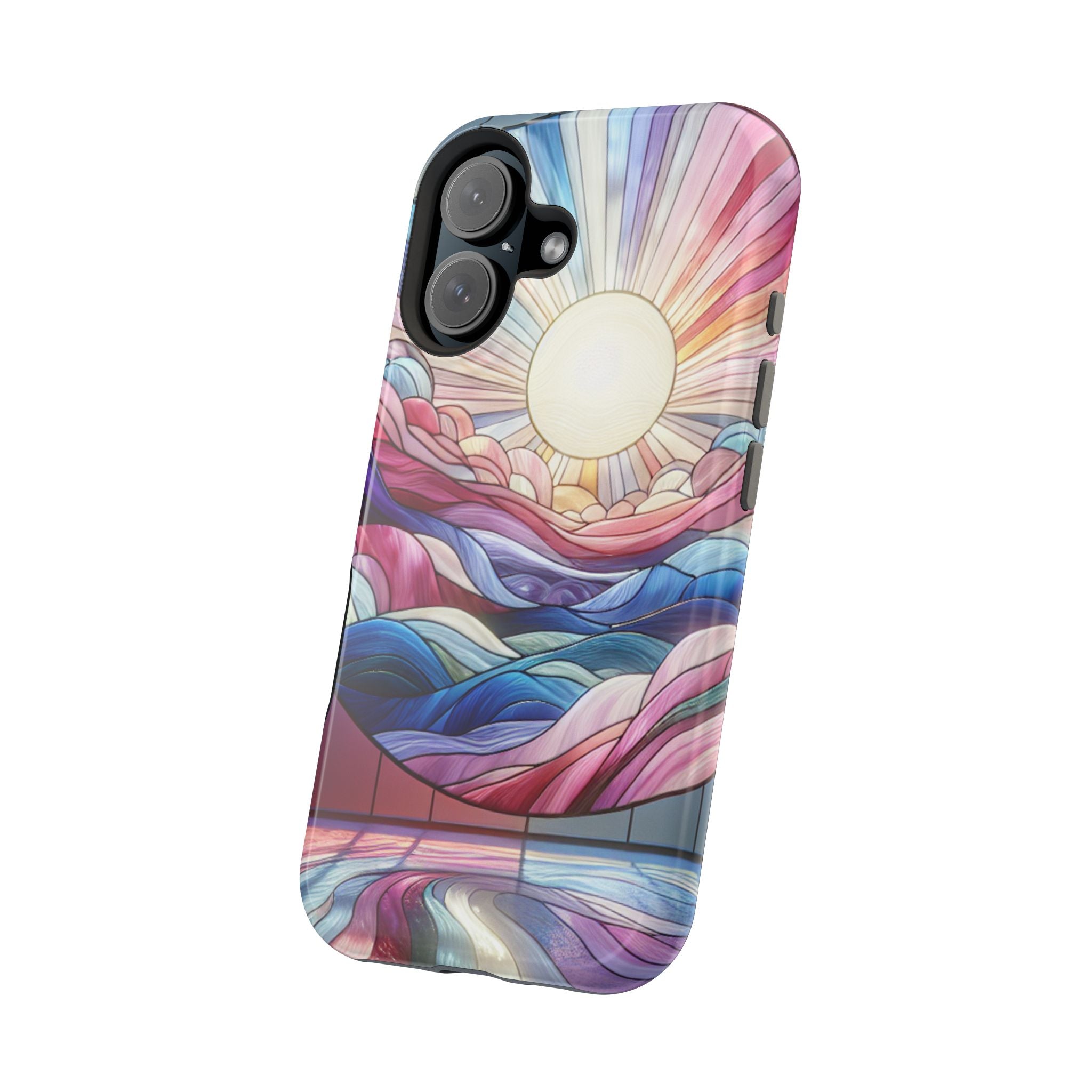 Magnet Tough Cases - Sunrise Stained Glass Design