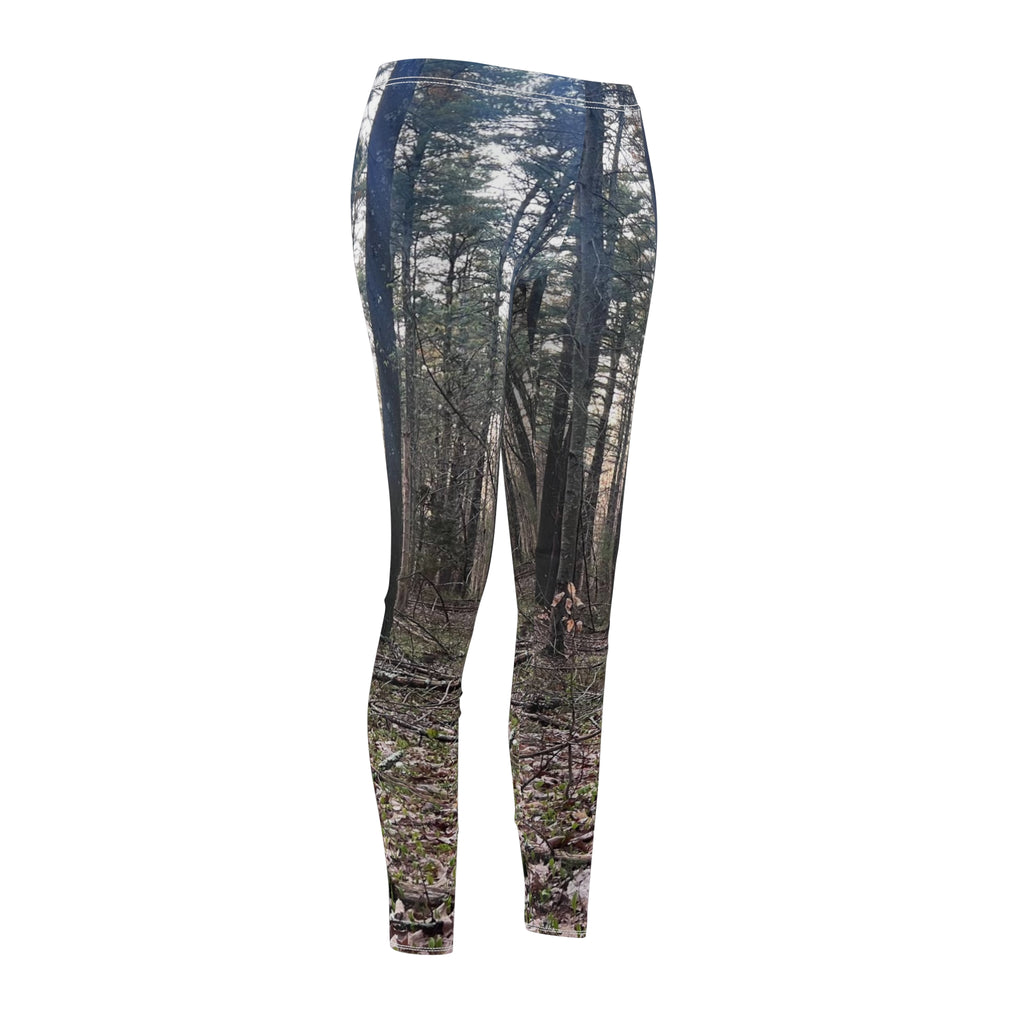 Forest Photo Print Leggings — Women’s Nature Scenic All-Over Print