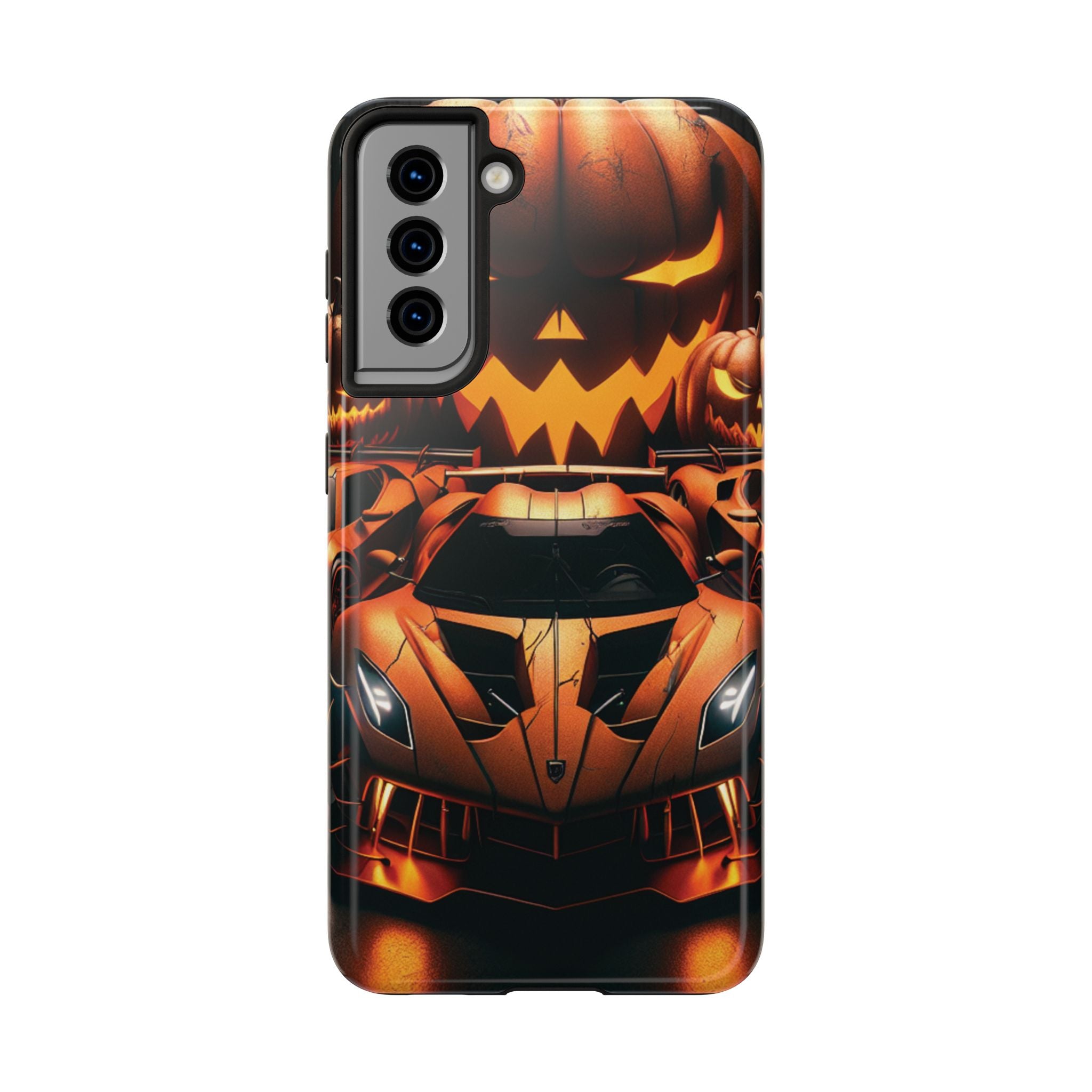 Halloween Supercar Tough Phone Case — Pumpkin Jack-O'-Lantern Design