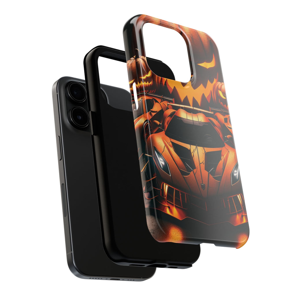 Halloween Supercar Tough Phone Case — Pumpkin Jack-O'-Lantern Design