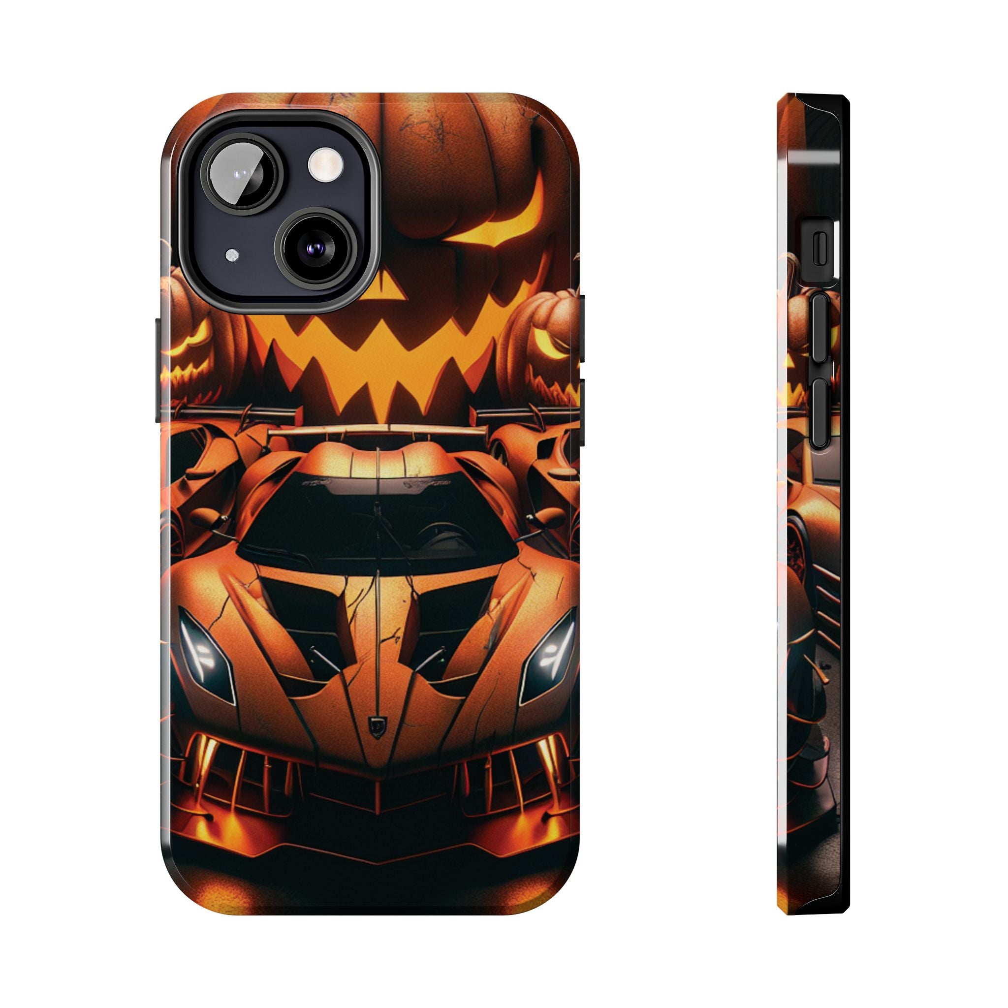 Halloween Supercar Tough Phone Case — Pumpkin Jack-O'-Lantern Design