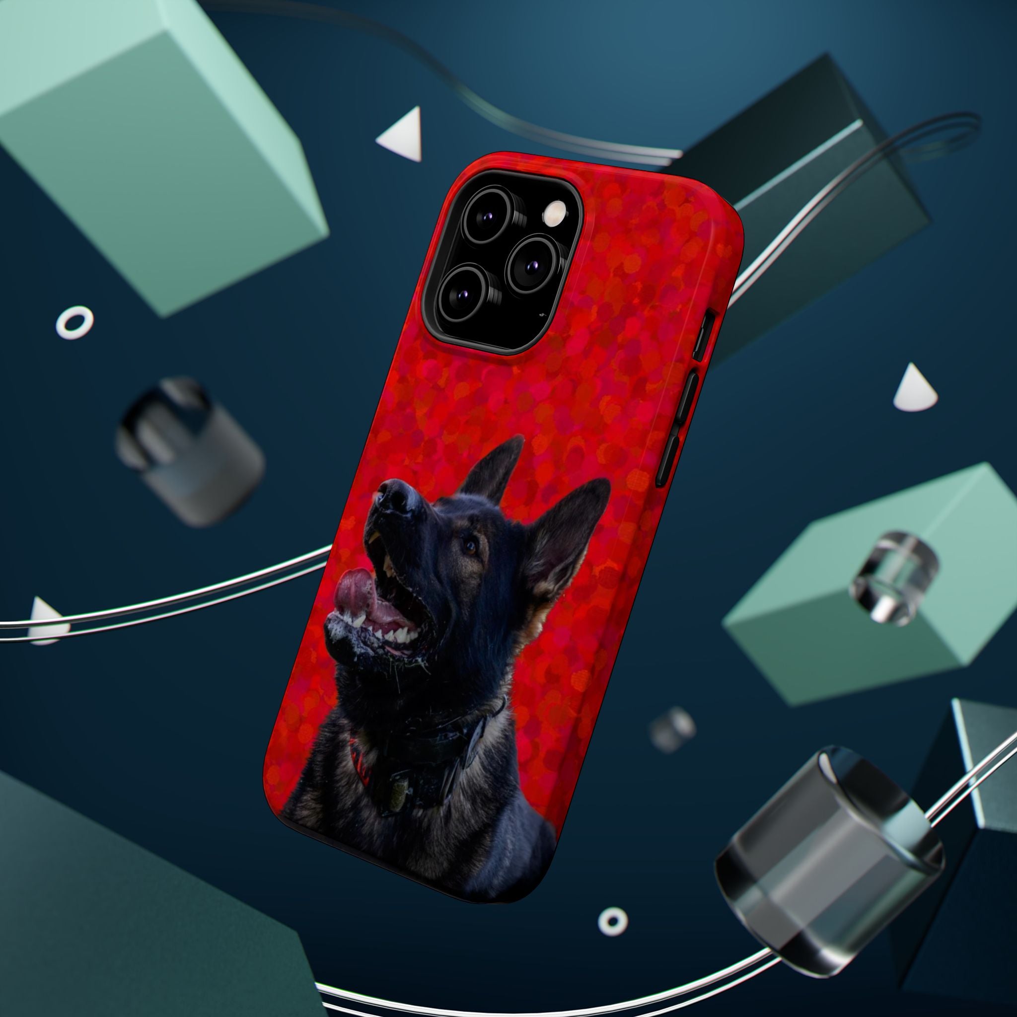 German Shepherd Portrait Magnetic Impact-Resistant Phone Case