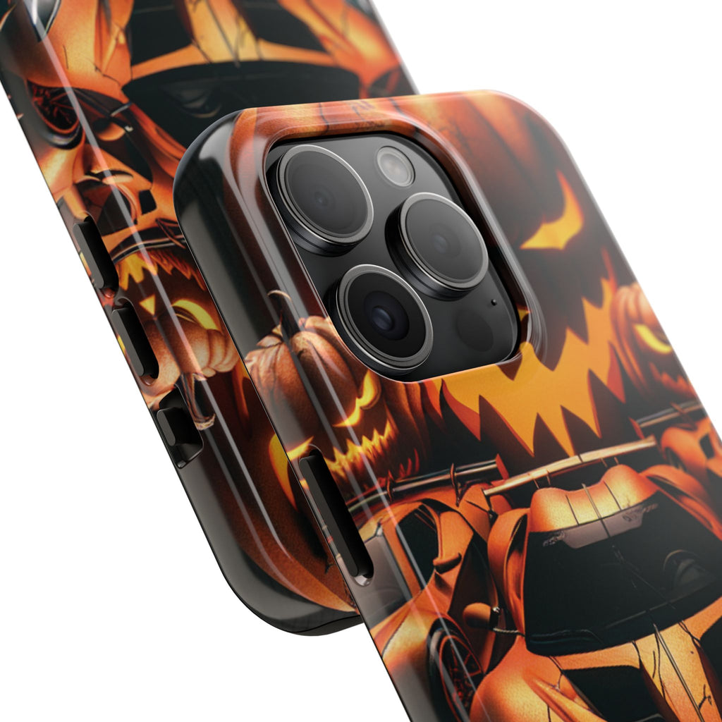 Halloween Supercar Tough Phone Case — Pumpkin Jack-O'-Lantern Design