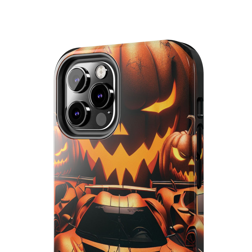 Halloween Supercar Tough Phone Case — Pumpkin Jack-O'-Lantern Design