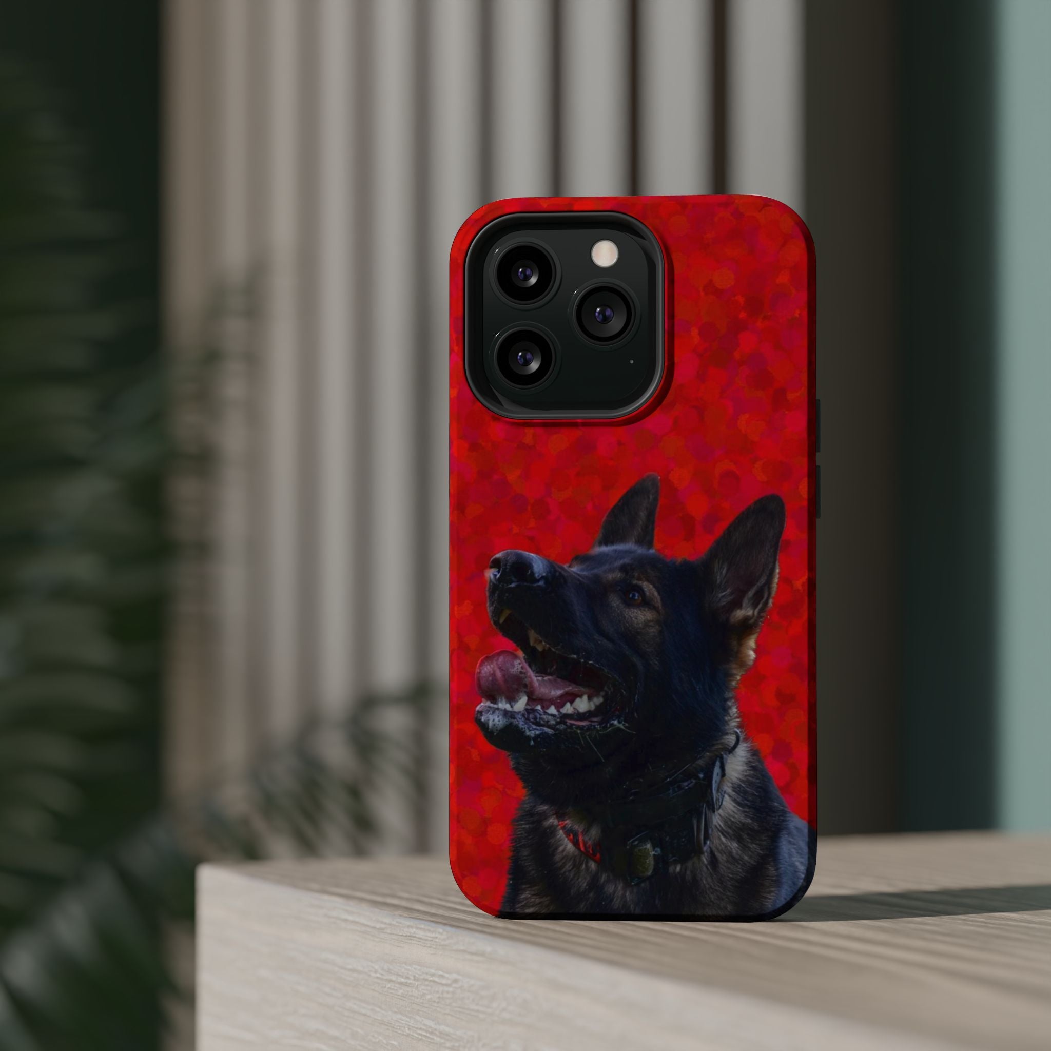 German Shepherd Portrait Magnetic Impact-Resistant Phone Case