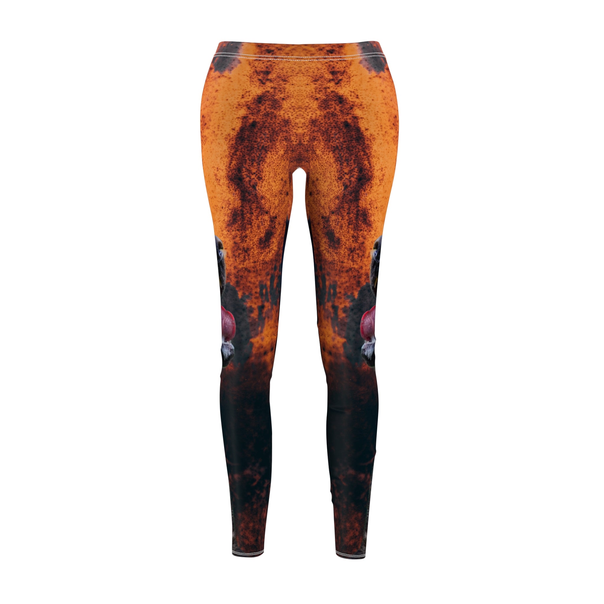 German Shepherd Face All-Over Print Leggings — Women’s Casual Animal-Lover Activewear
