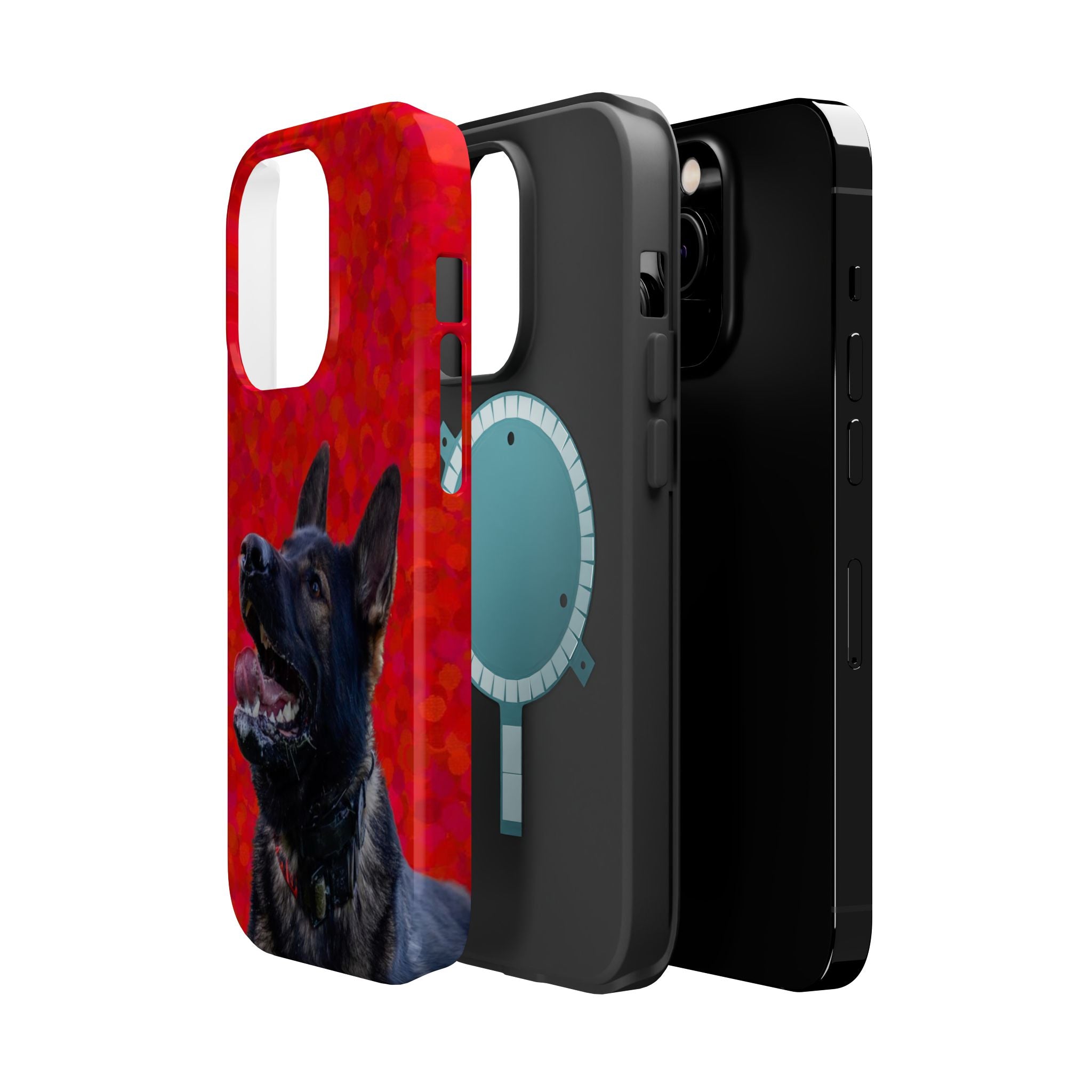 German Shepherd Portrait Magnetic Impact-Resistant Phone Case