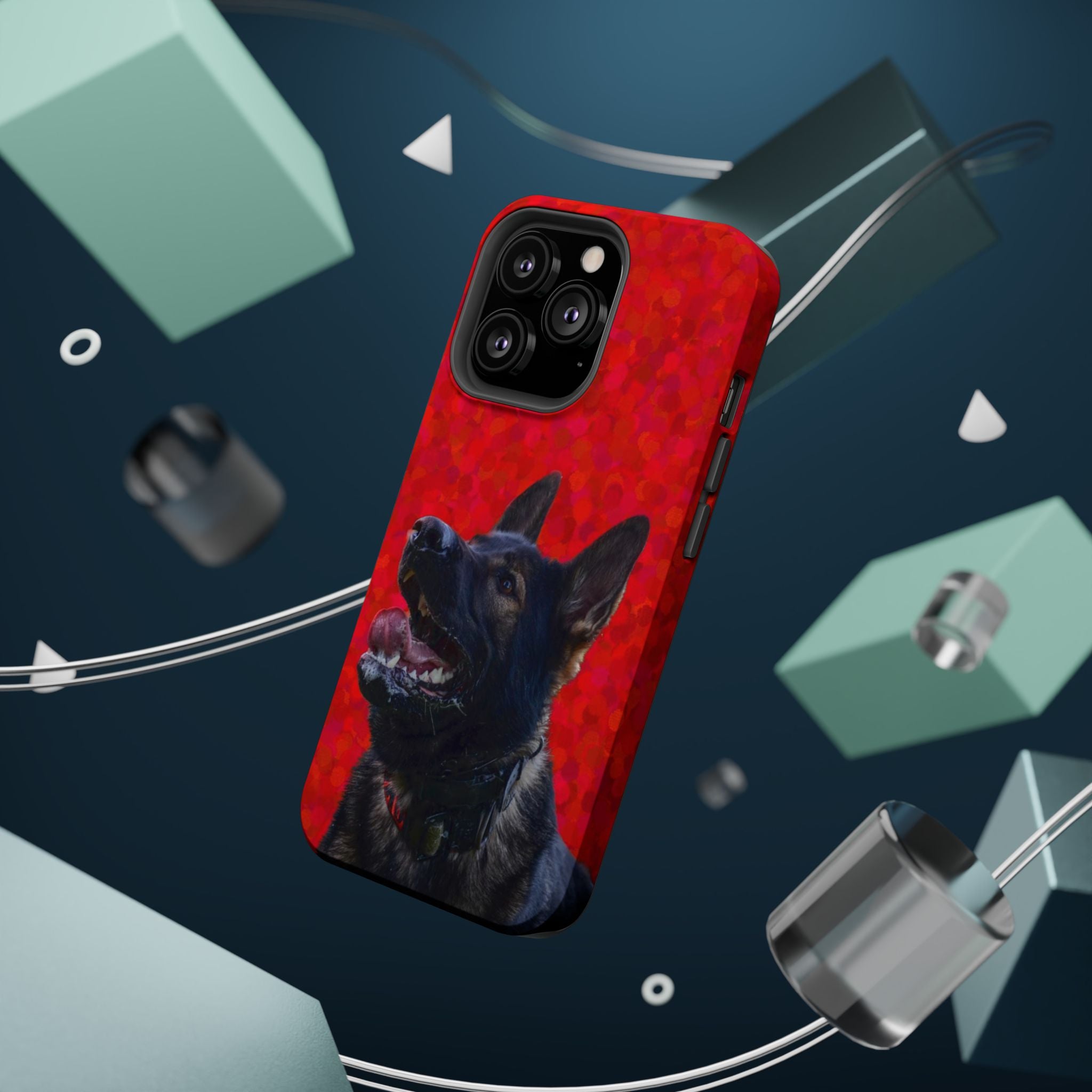 German Shepherd Portrait Magnetic Impact-Resistant Phone Case