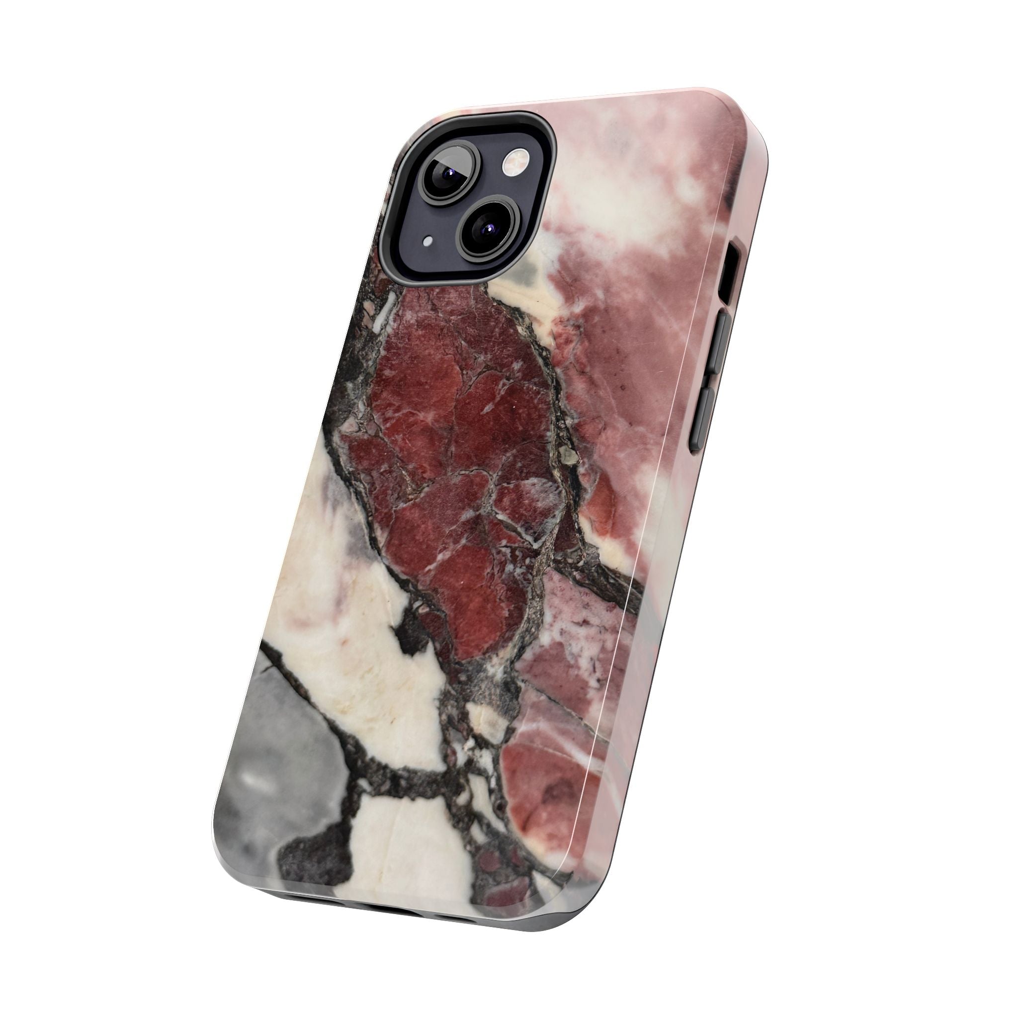 Red Marble Tough Phone Case — Protective Designer Phone Cover