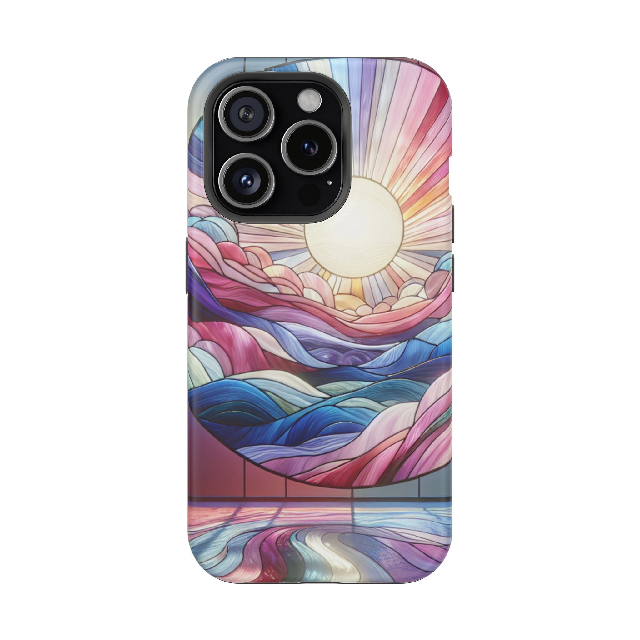 Magnet Tough Cases - Sunrise Stained Glass Design