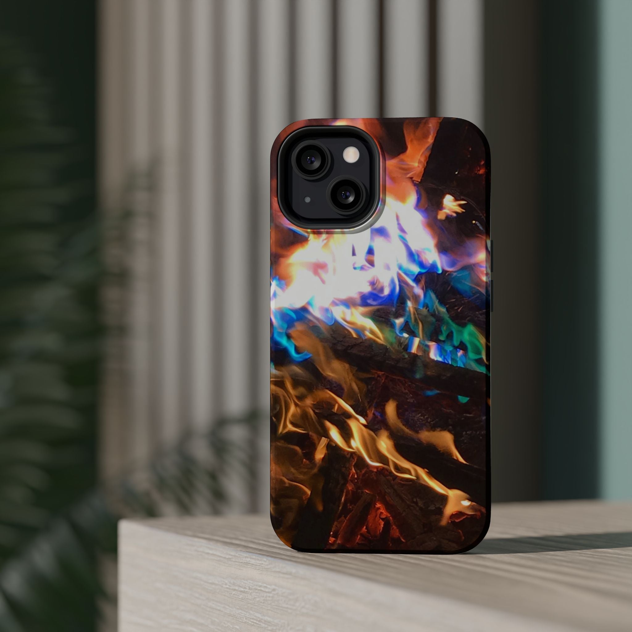 Aurora Flame Phone Case - Magnetic Impact-Resistant iPhone Cover