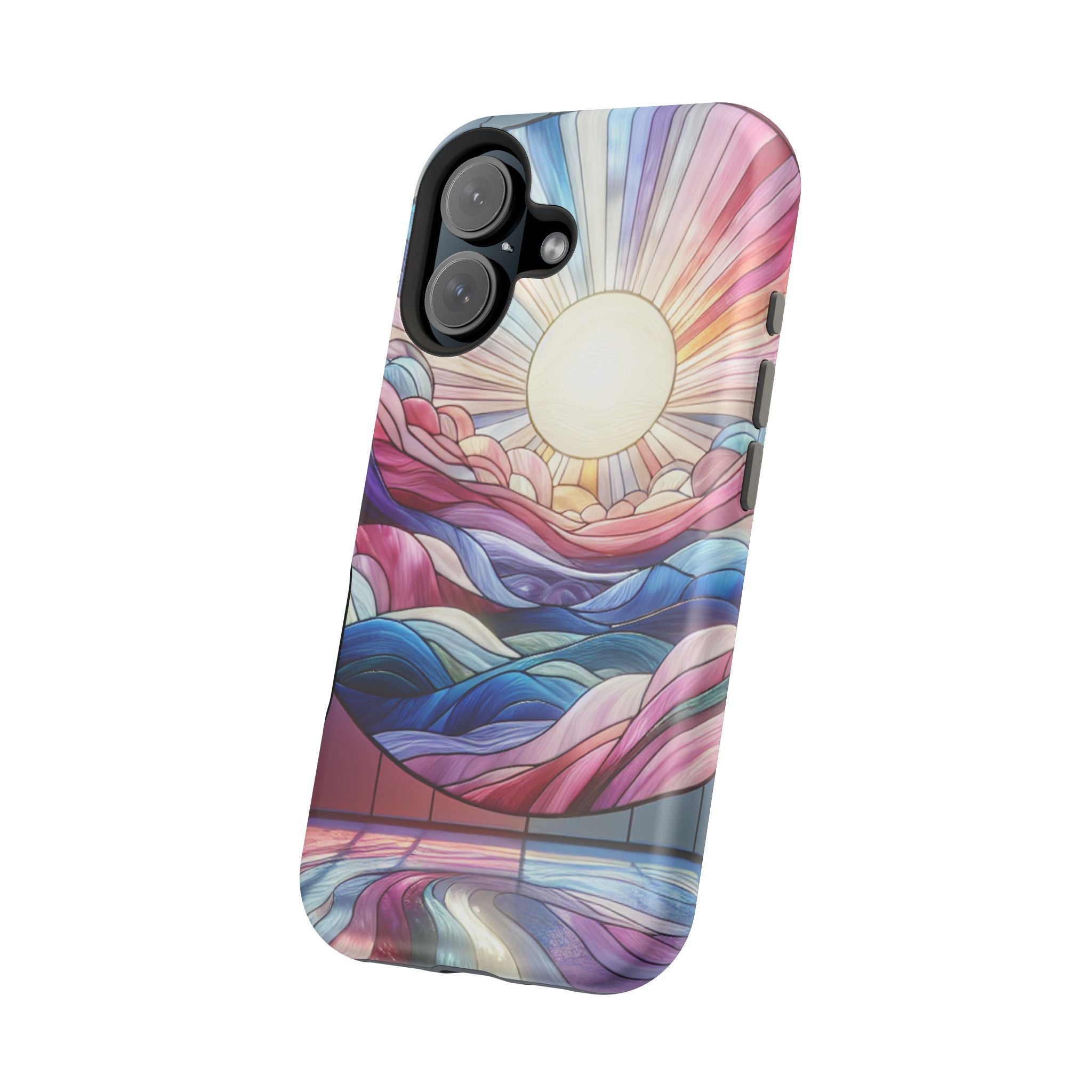 Magnet Tough Cases - Sunrise Stained Glass Design
