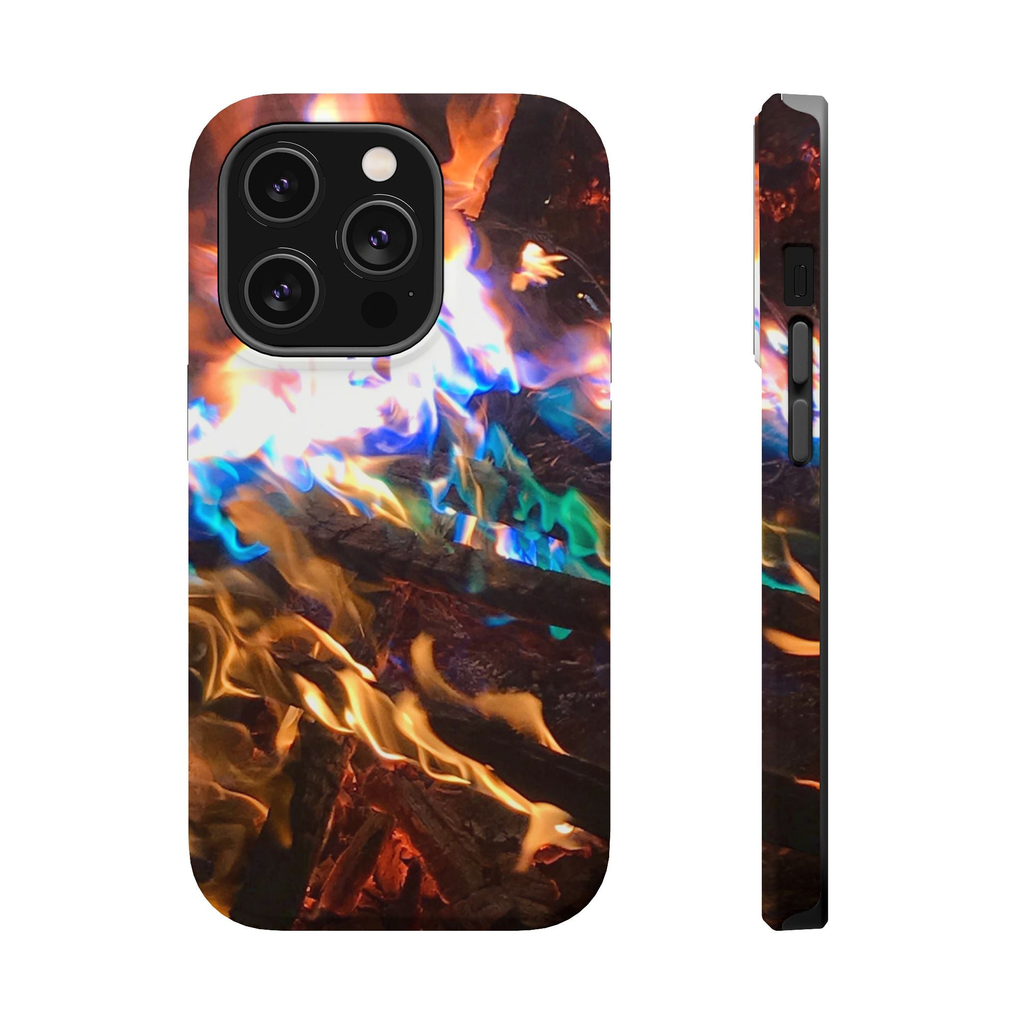 Aurora Flame Phone Case - Magnetic Impact-Resistant iPhone Cover