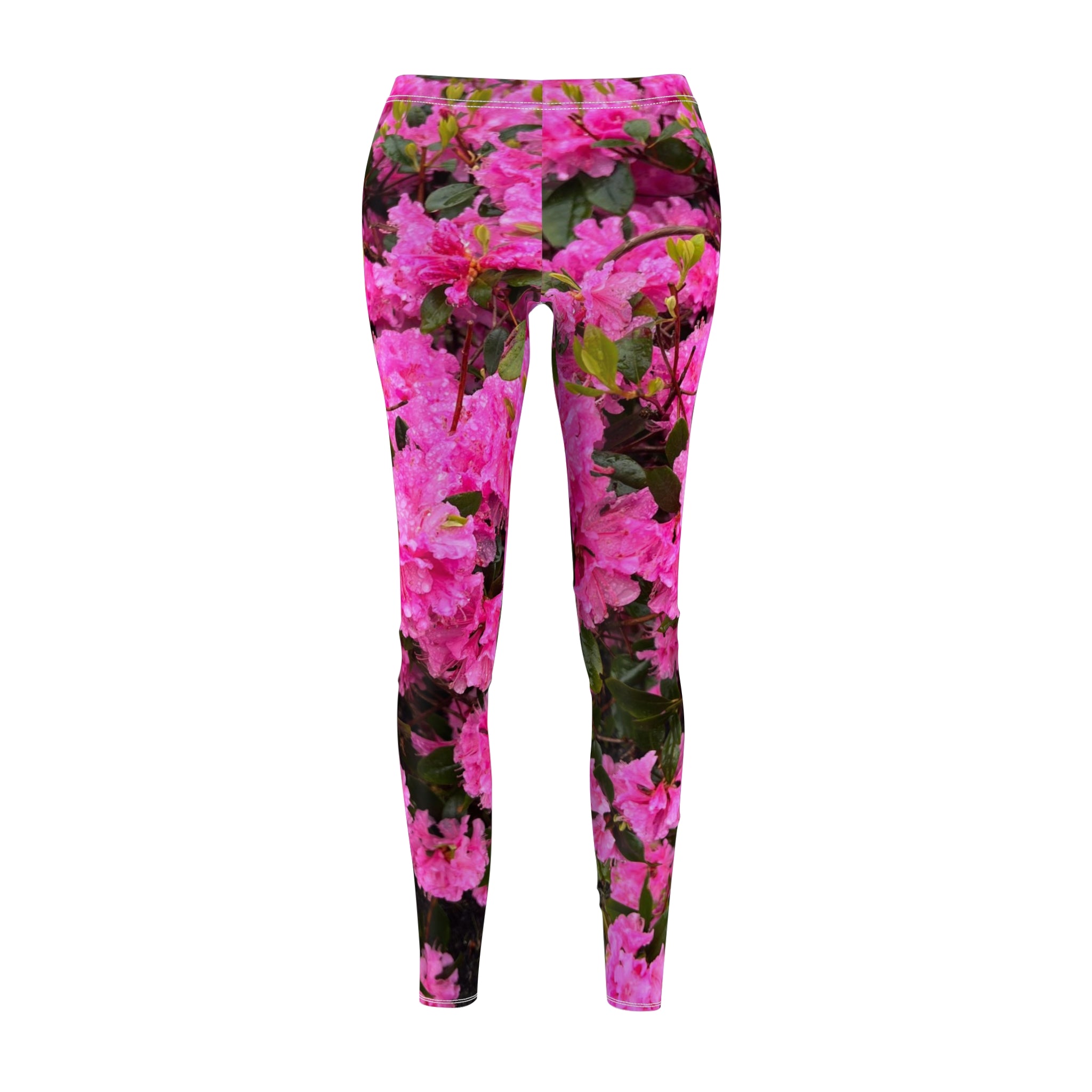 Floral Pink Azalea All-Over Print Leggings