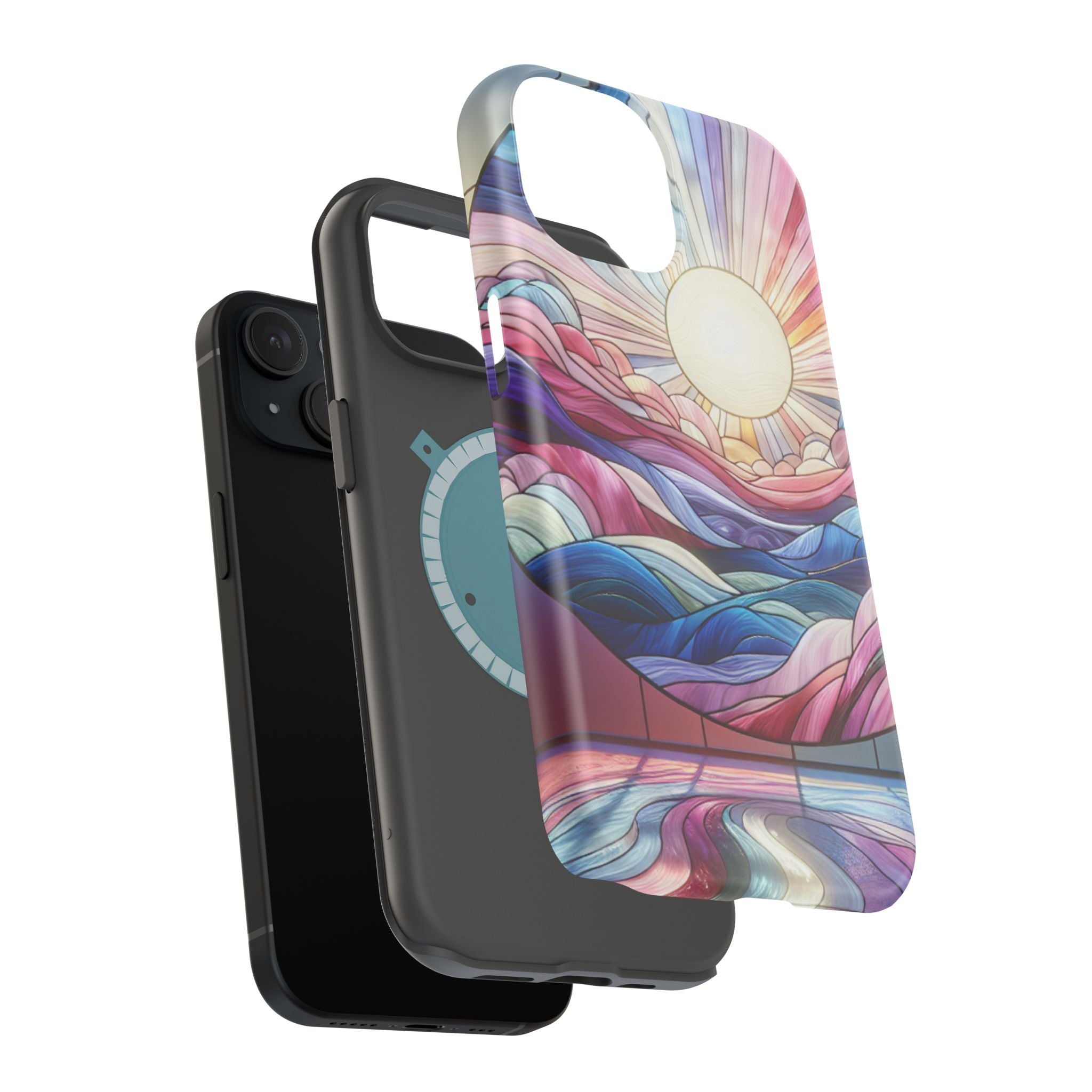 Magnet Tough Cases - Sunrise Stained Glass Design