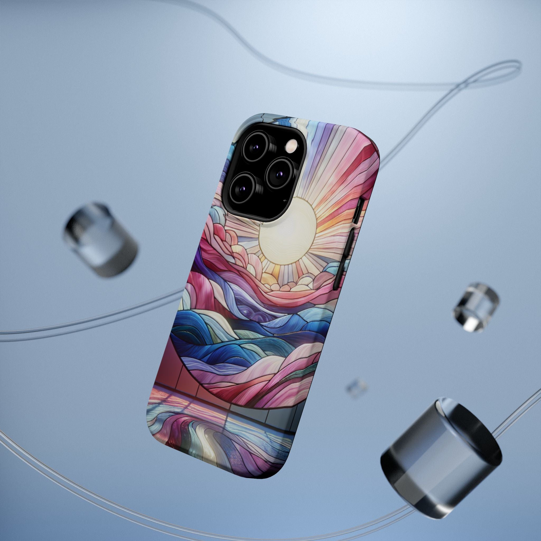 Magnet Tough Cases - Sunrise Stained Glass Design