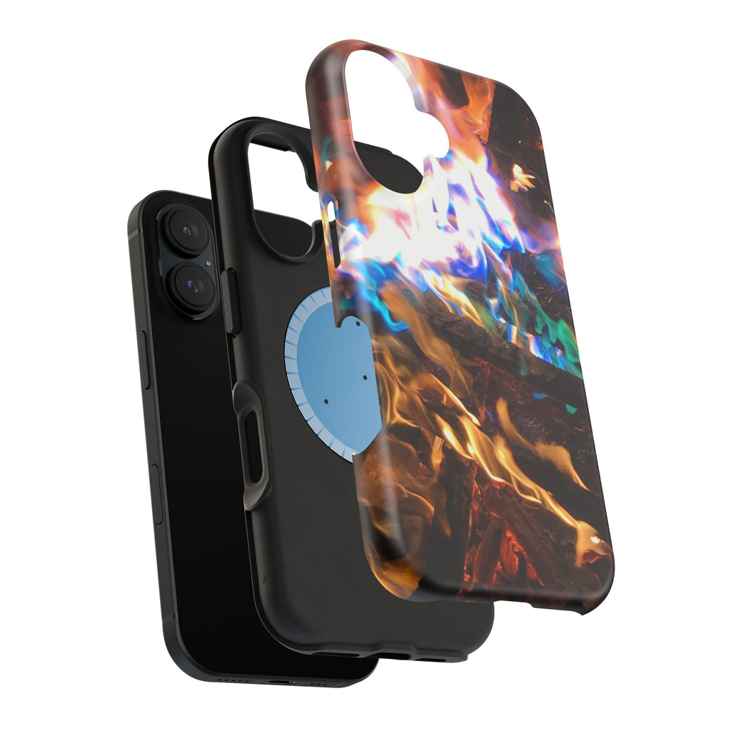 Aurora Flame Phone Case - Magnetic Impact-Resistant iPhone Cover