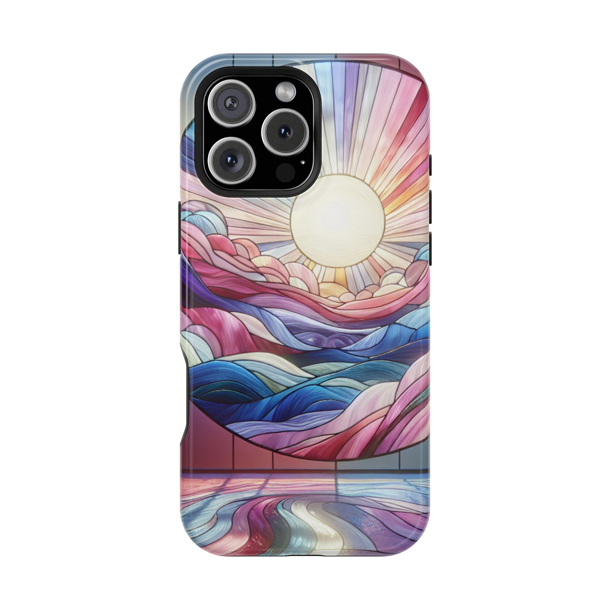 Magnet Tough Cases - Sunrise Stained Glass Design