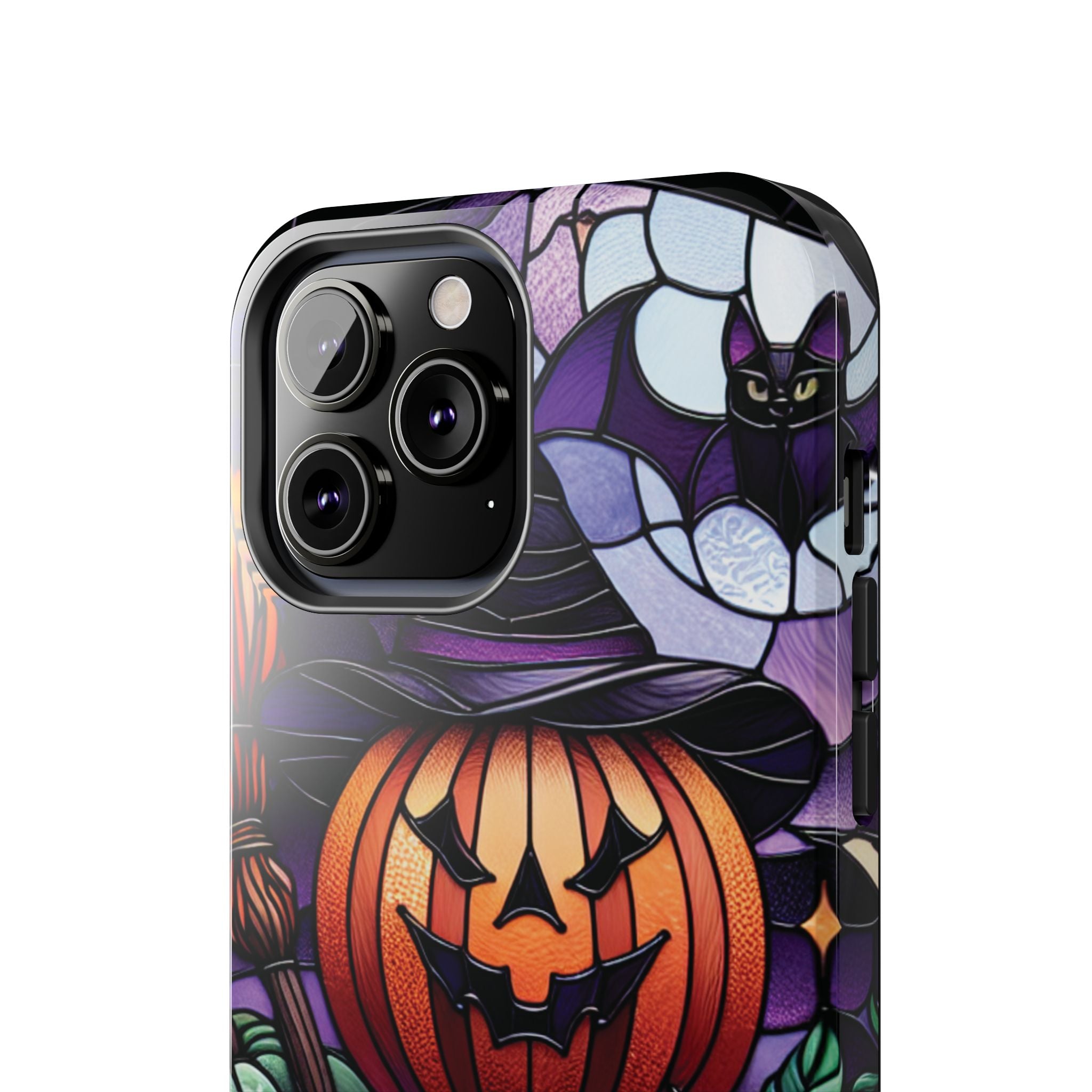 Halloween Jack-O'-Lantern Tough Phone Case — Spooky Pumpkin Witch Hat Design
