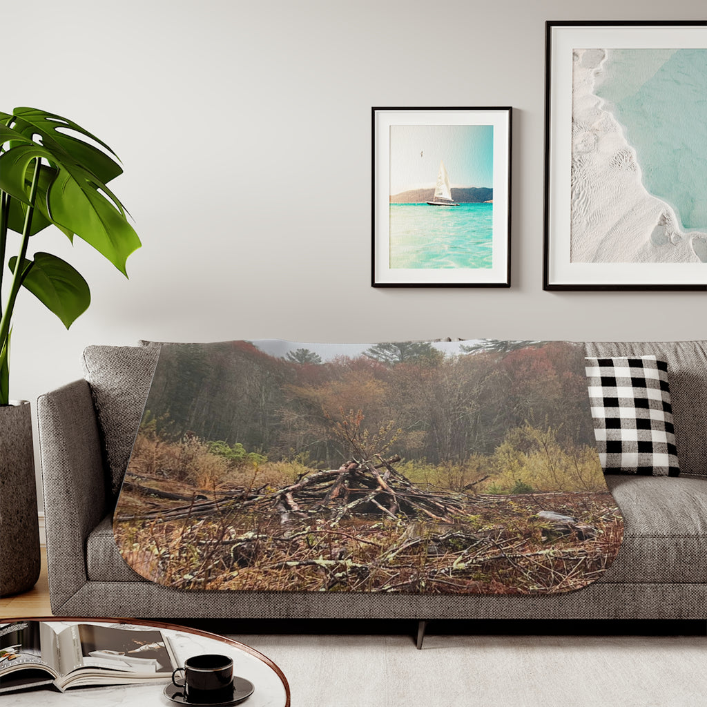 A Hunters delight! Blending into your Suroundings - Sherpa Blanket, Two Colors