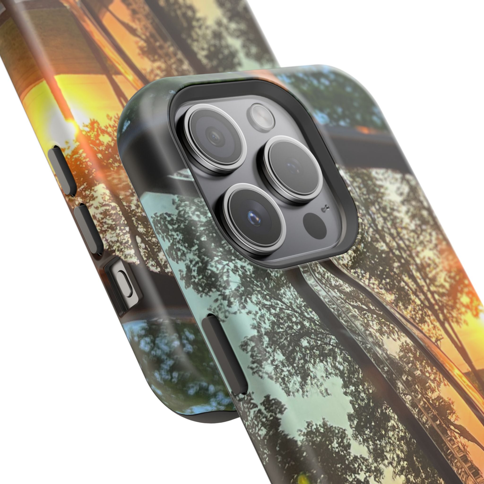 Phone Case — Sunset Reflection Magnetic Impact-Resistant Case