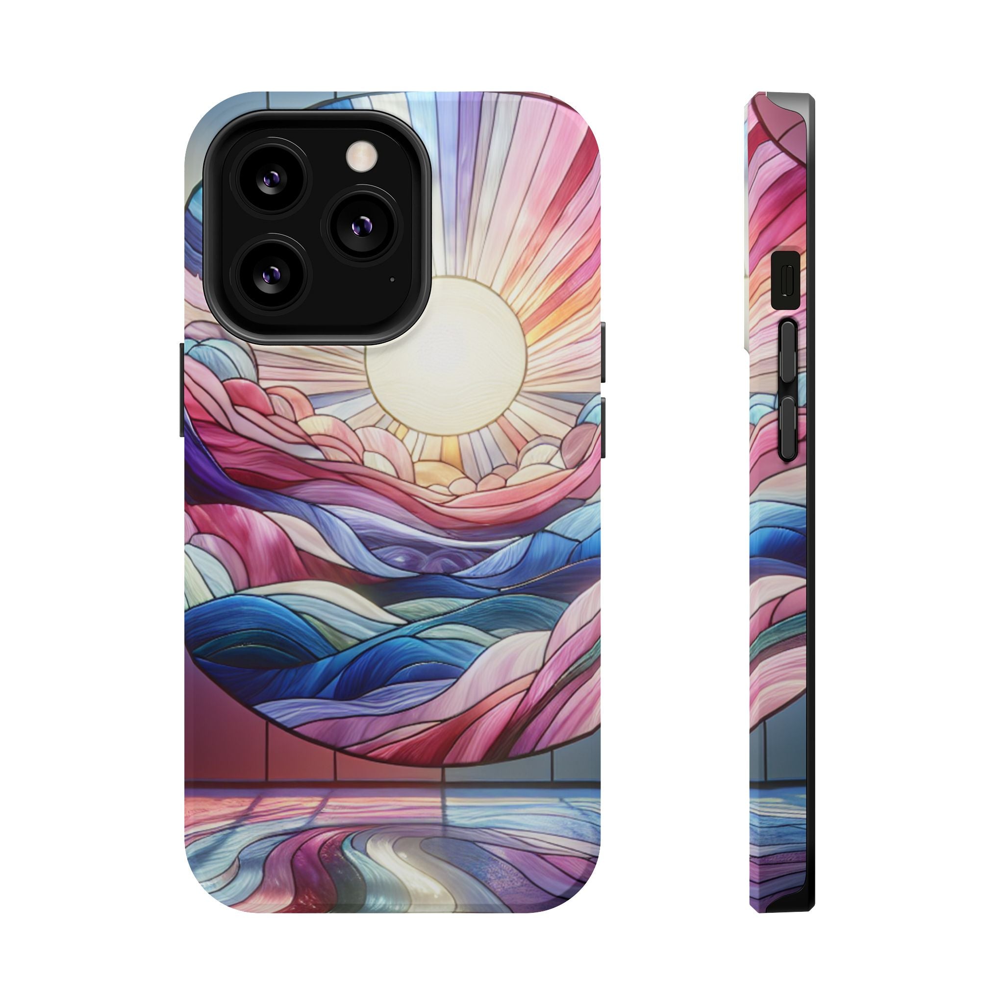 Magnet Tough Cases - Sunrise Stained Glass Design