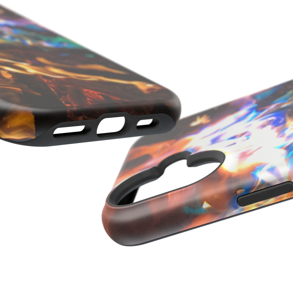 Aurora Flame Phone Case - Magnetic Impact-Resistant iPhone Cover