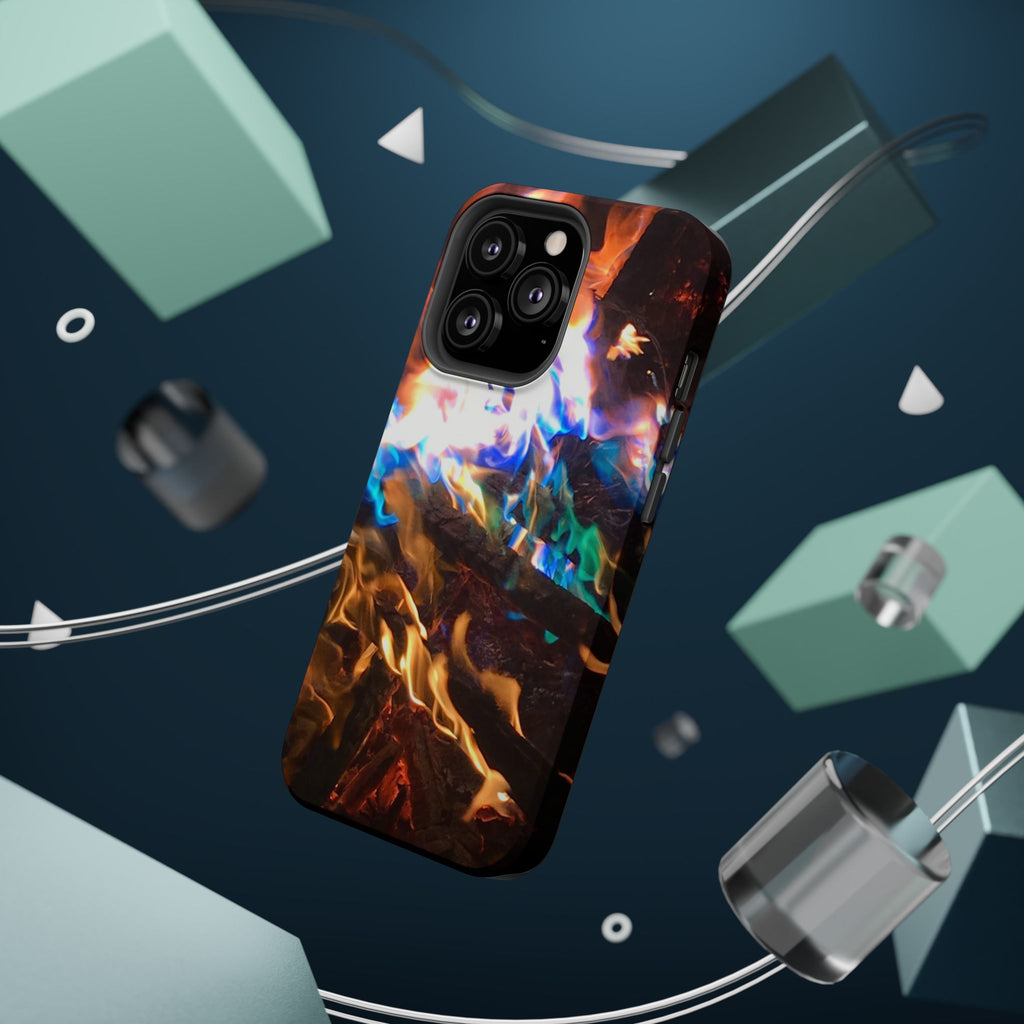 Aurora Flame Phone Case - Magnetic Impact-Resistant iPhone Cover
