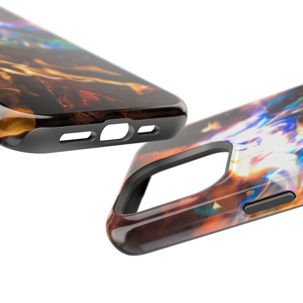 Aurora Flame Phone Case - Magnetic Impact-Resistant iPhone Cover